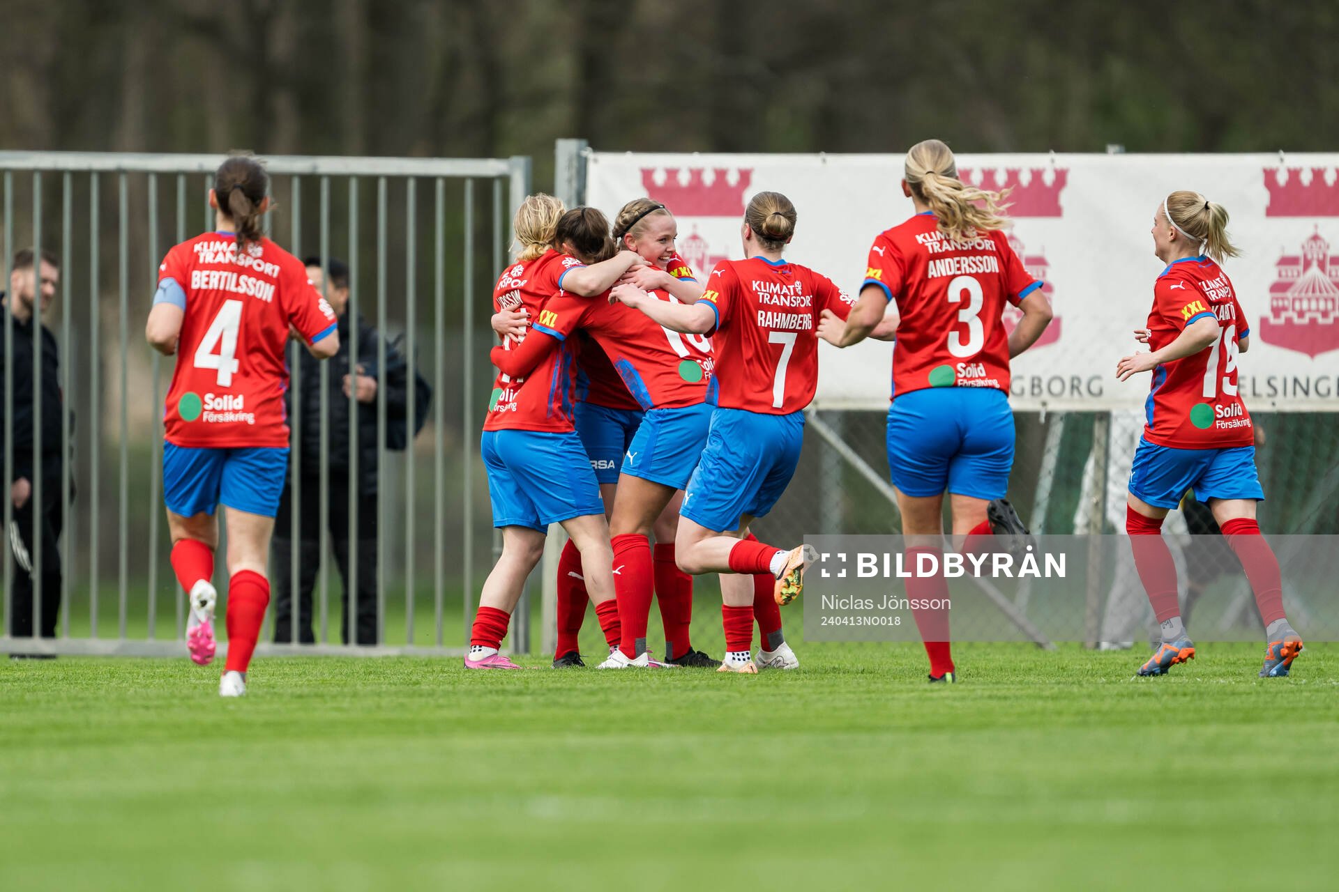 Helsingborg s spelarna jublar