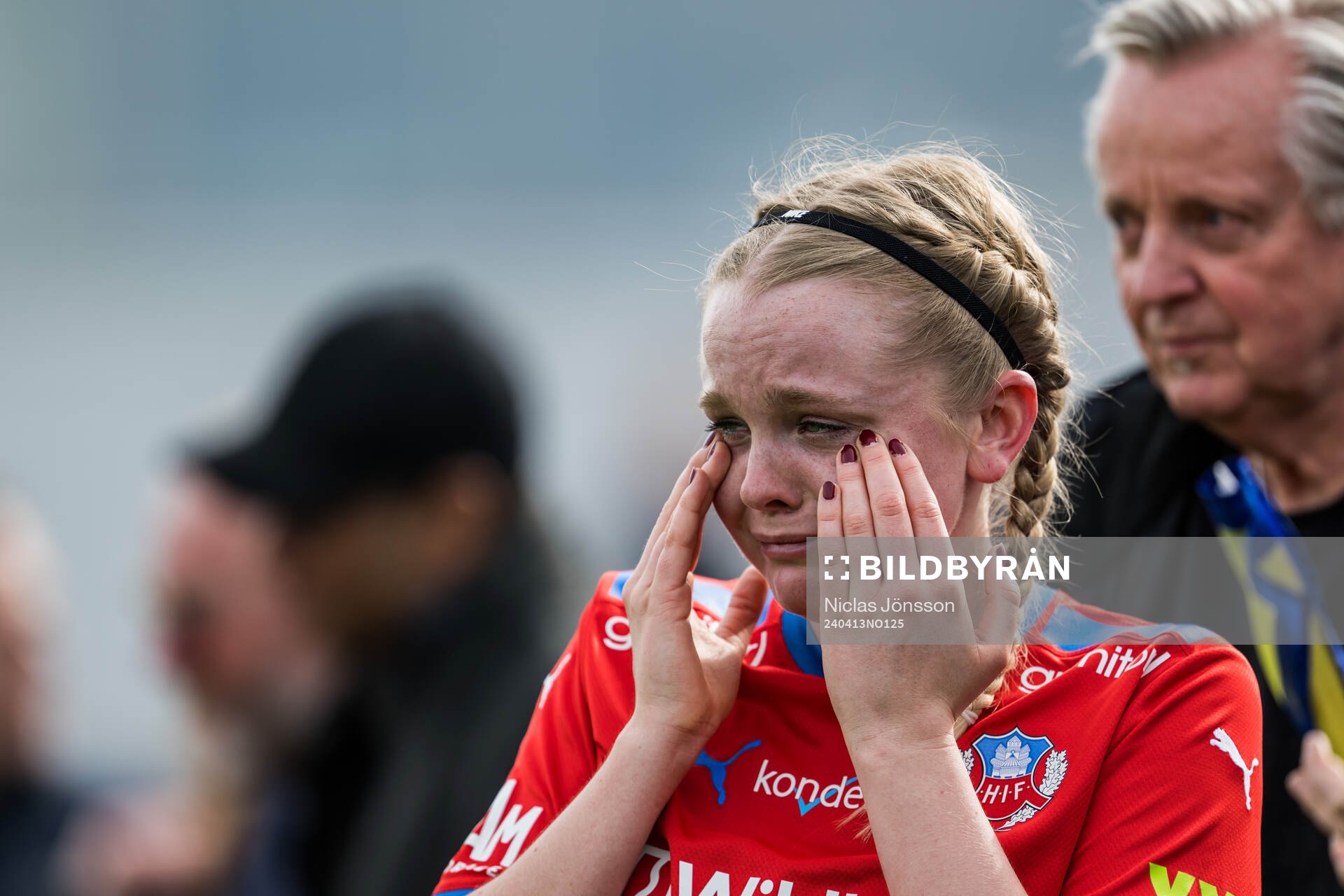 Helsingborg s Agnes Eklöf jublar