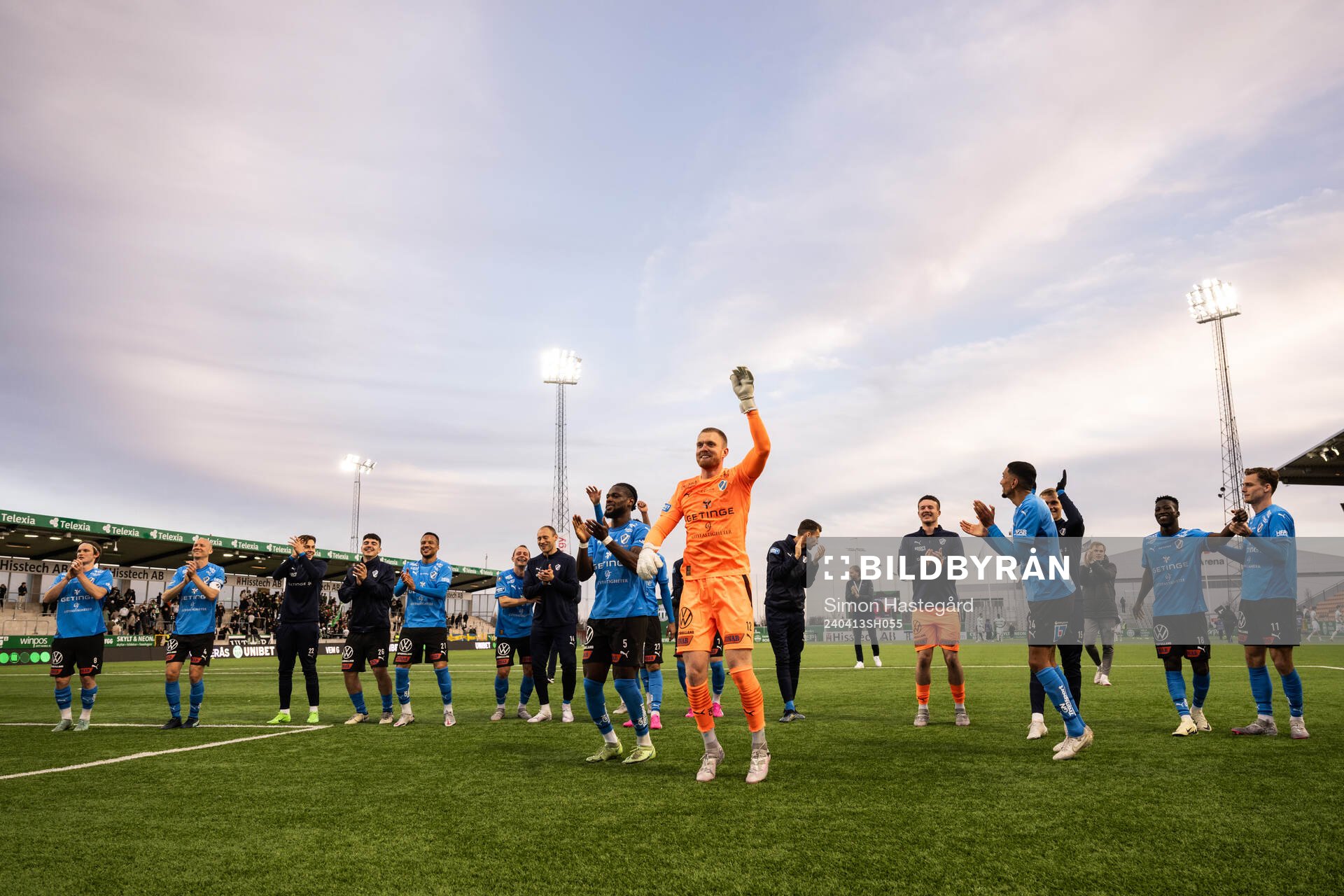 Halmstads spelare jublar