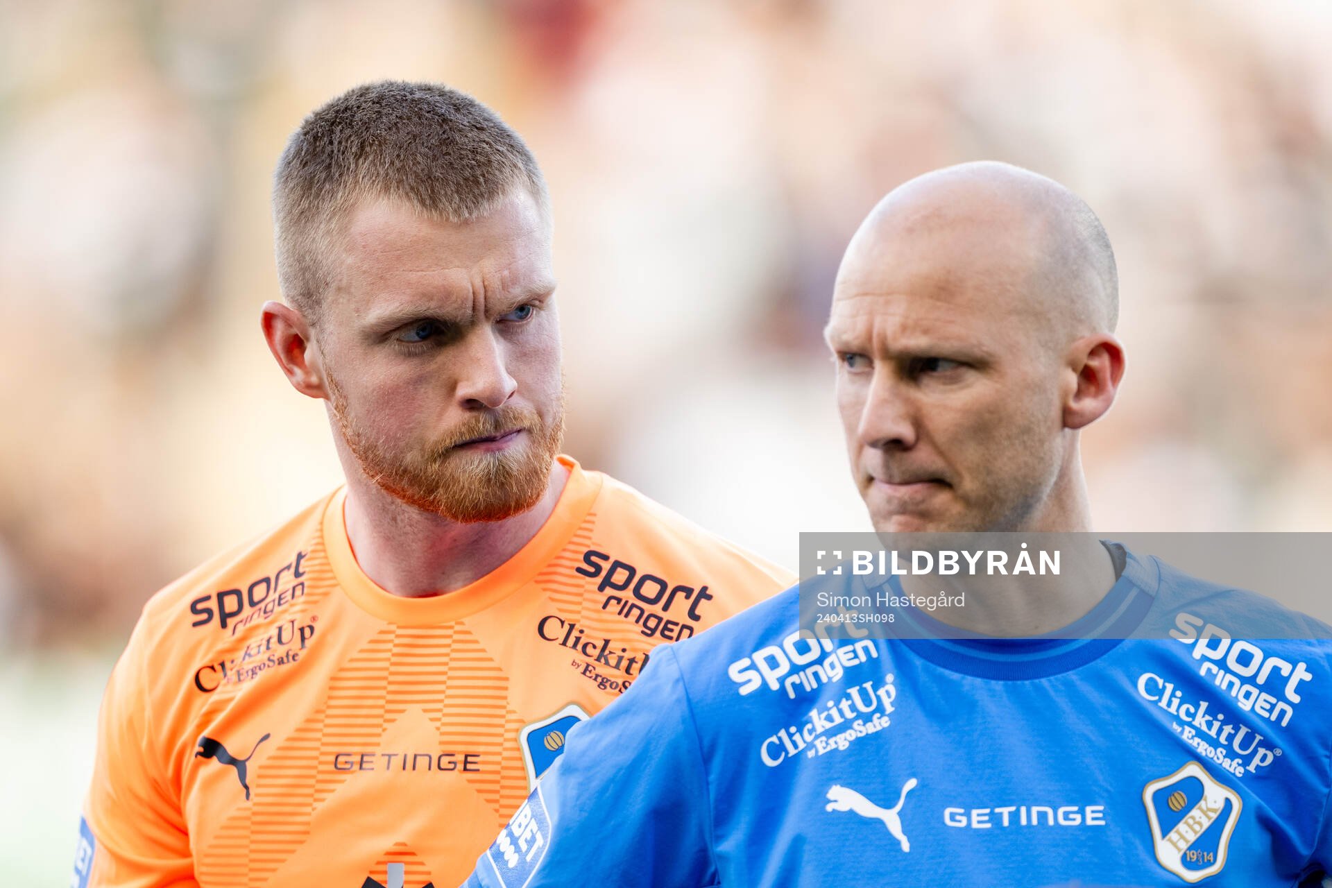 Halmstads målvakt Tim Erlandsson och Andreas Johansson
