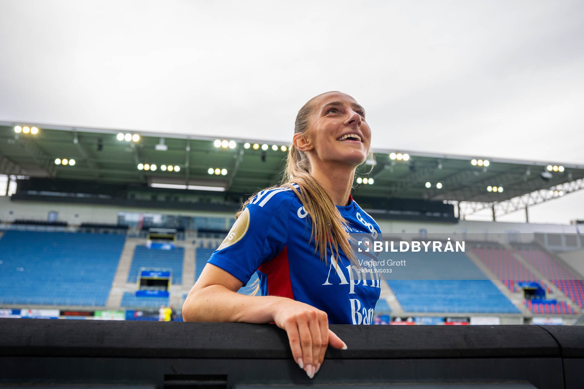 Tilde Lindwall of Vålerenga after the Toppserien football match between Vålerenga and Kolbotn on April 13, 2024 in Oslo. 