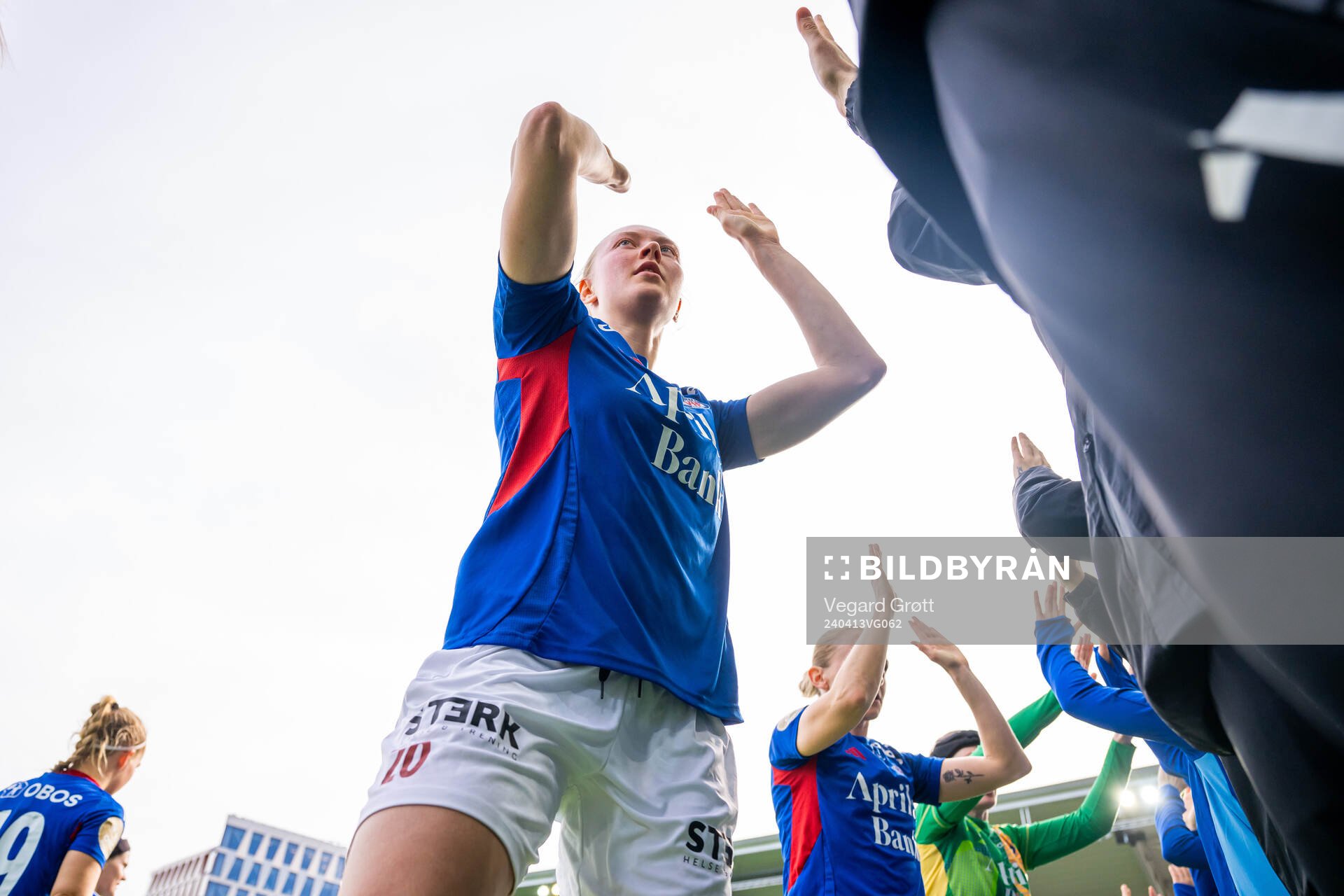 Tuva Lotte Leschbrandt Espås of Vålerenga ahead of the Toppserien football match between Vålerenga and Kolbotn on April 13, 2024 in Oslo. 