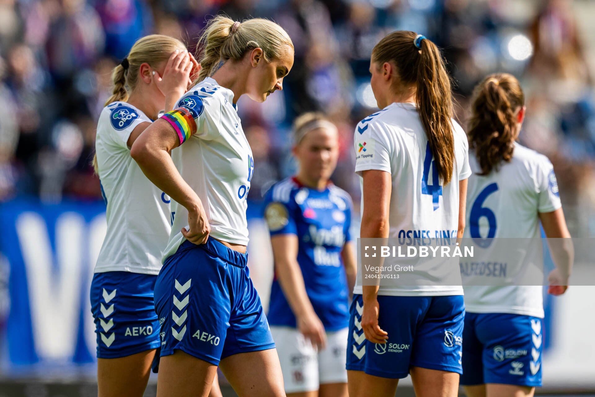 Emma Braut Brunes of Kolbotn looks dejected
