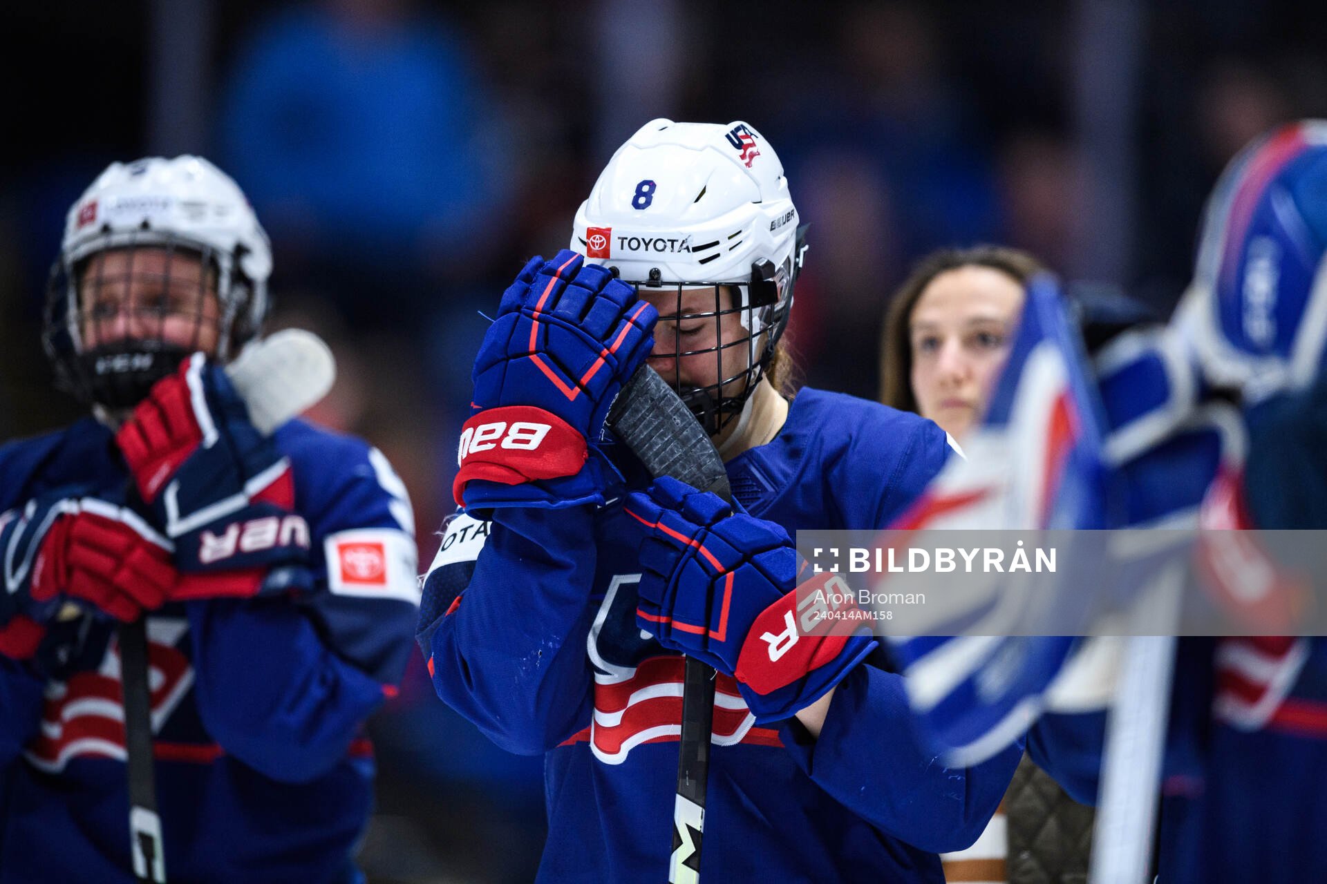 Haley Winn of USA looks dejected