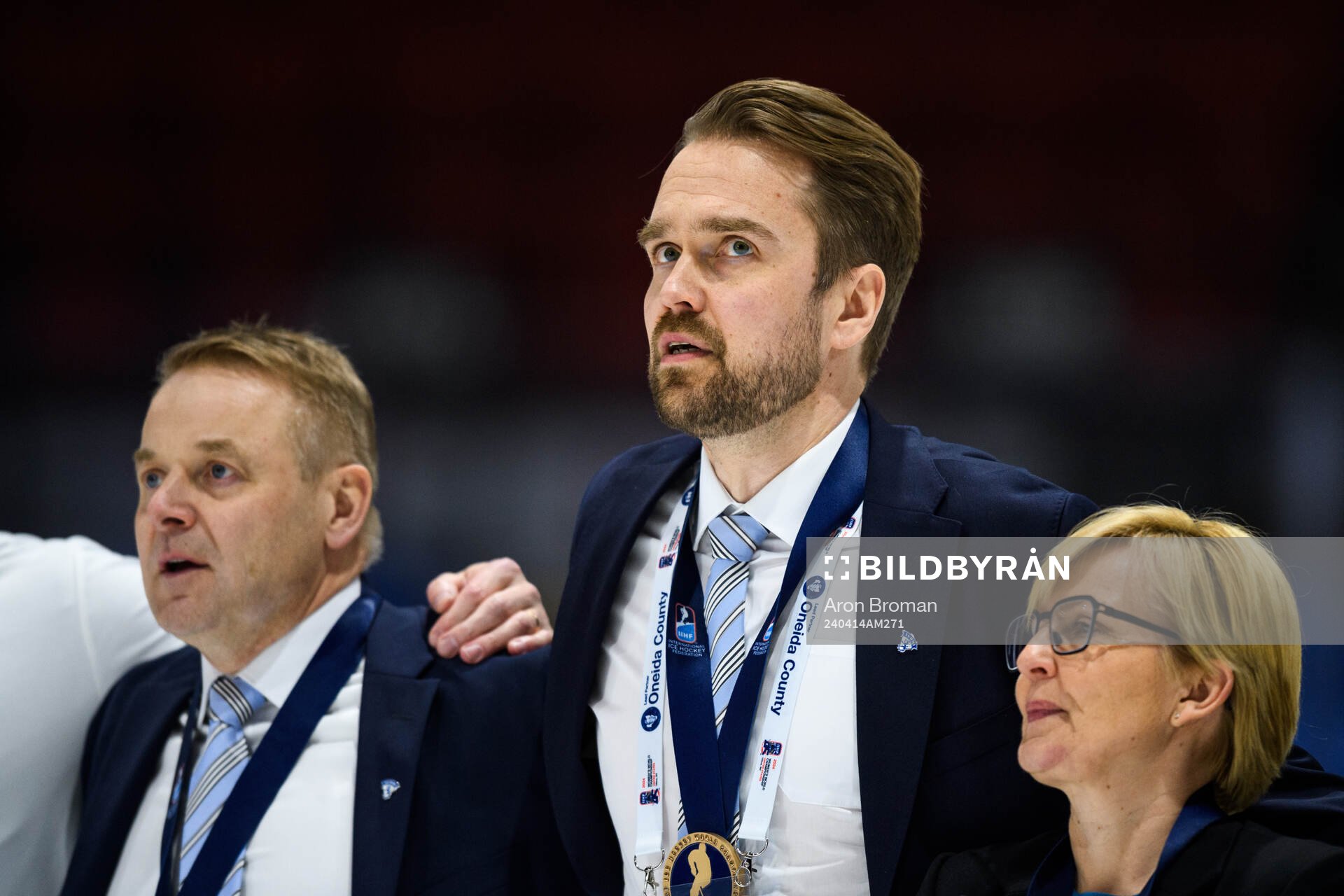 Goaltender coach Kari Lehtonen of Finland