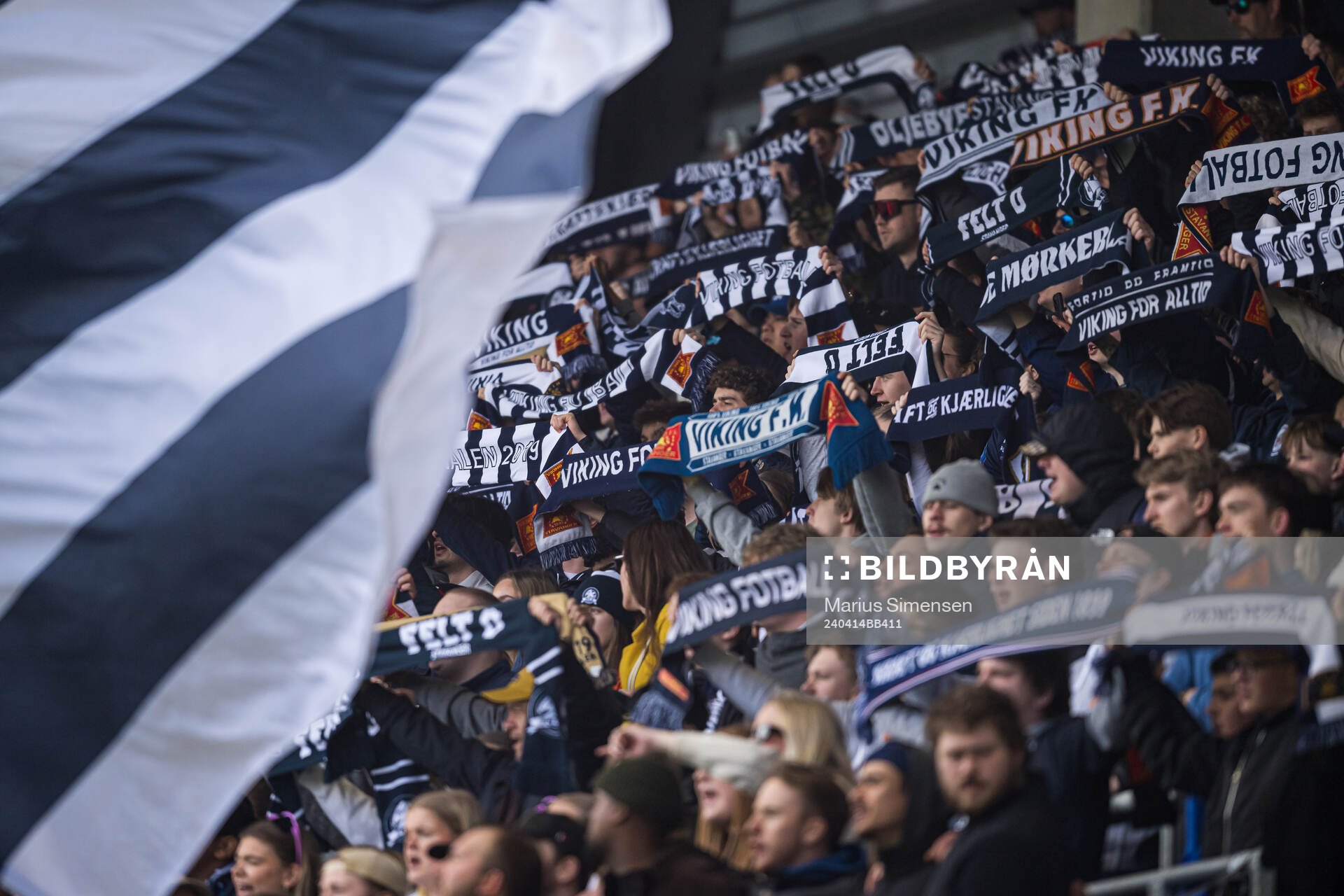 Spectators in the stands
