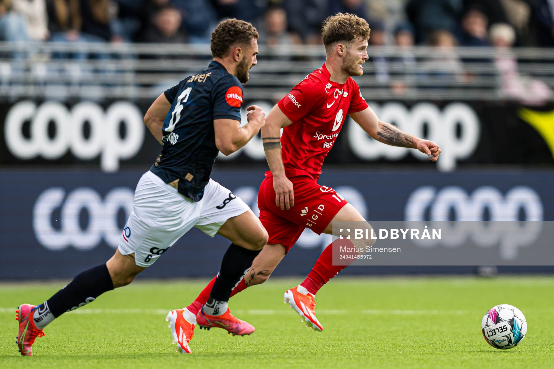 Ulrik Mathisen of Brannduring the Eliteserien match between