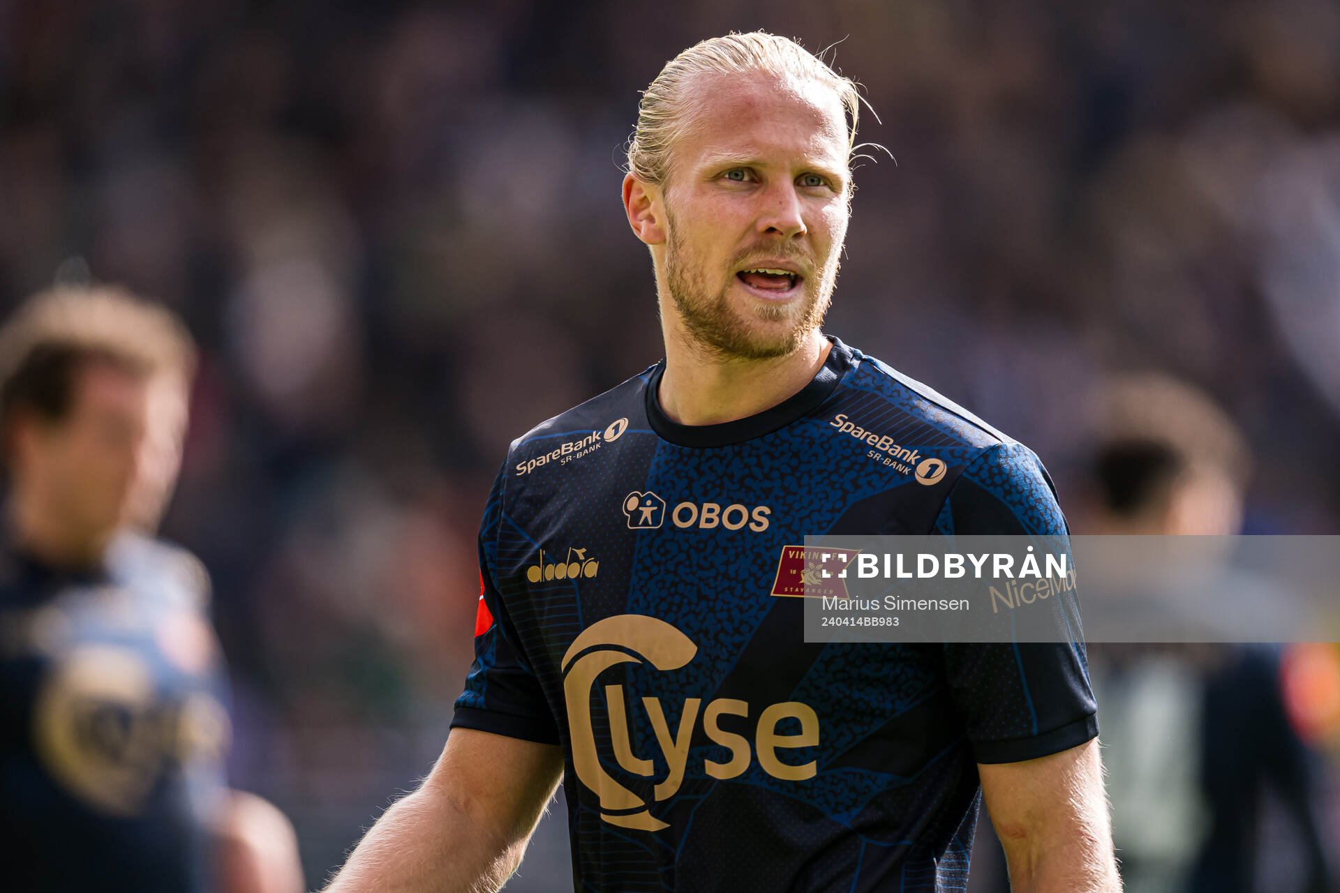Lars-Jørgen Salvesen of Viking during the Eliteserien match between Viking and Brann on April 14, 2024 in Stavanger. 