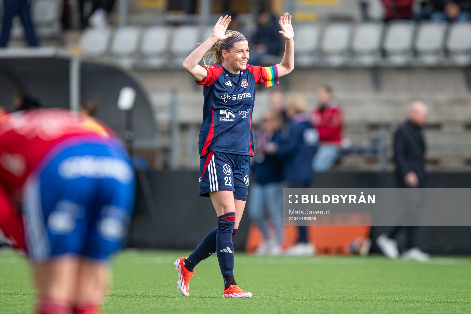FC Rosengårds Olivia Schough jublar