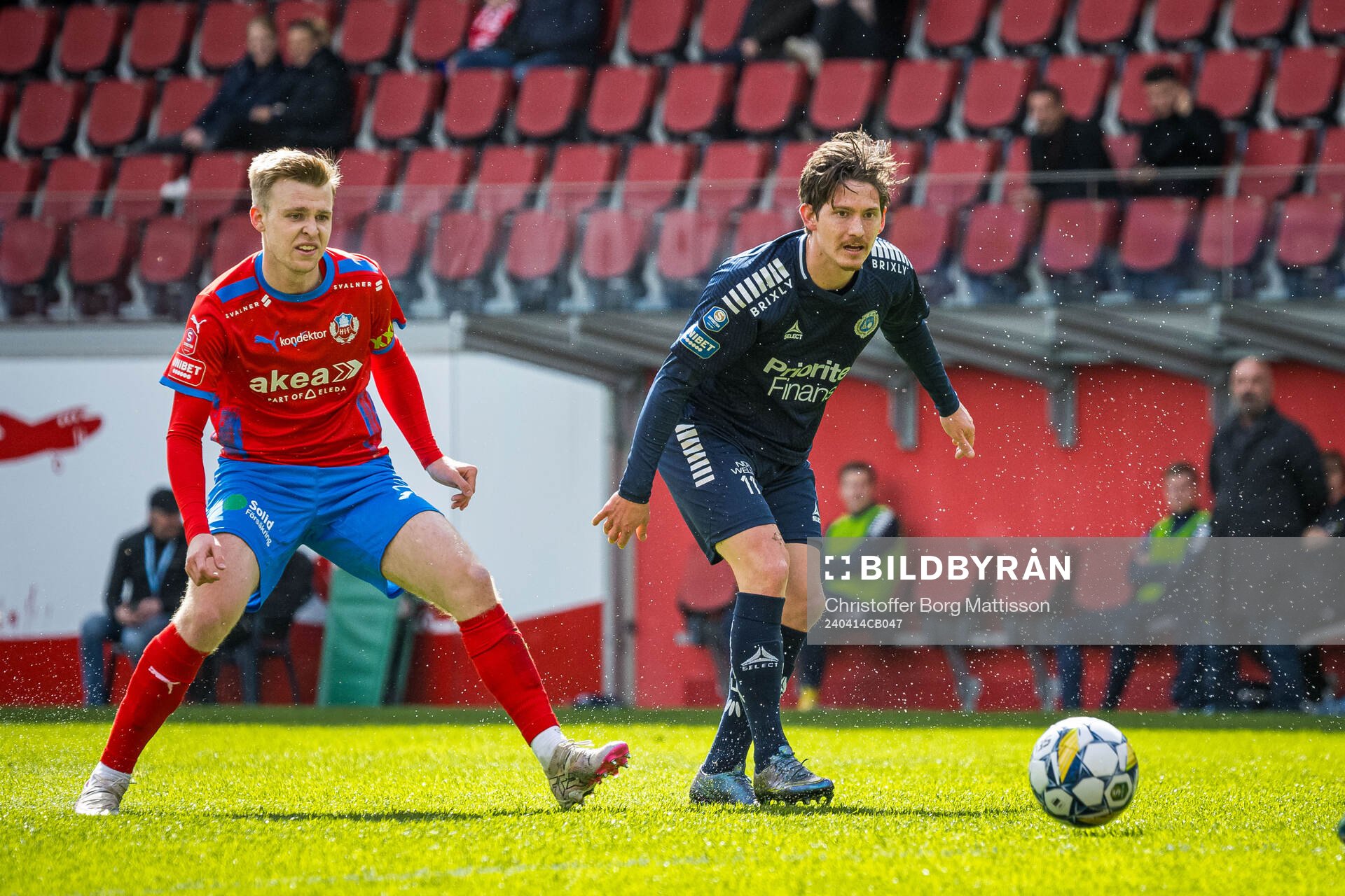 Helsingborgs William Westerlund och Utsiktens Robin Book