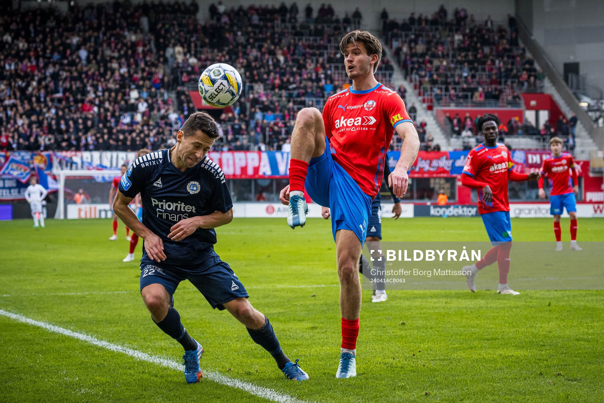 Utsiktens Predrag Randelovic och Helsingborgs Wilhelm Loeper