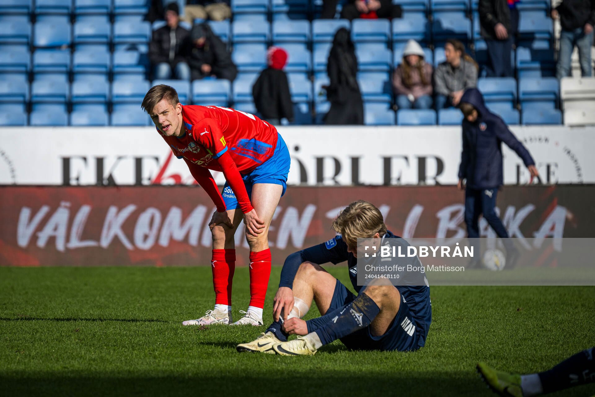 Helsingborgs Adrian Svanbäck deppar