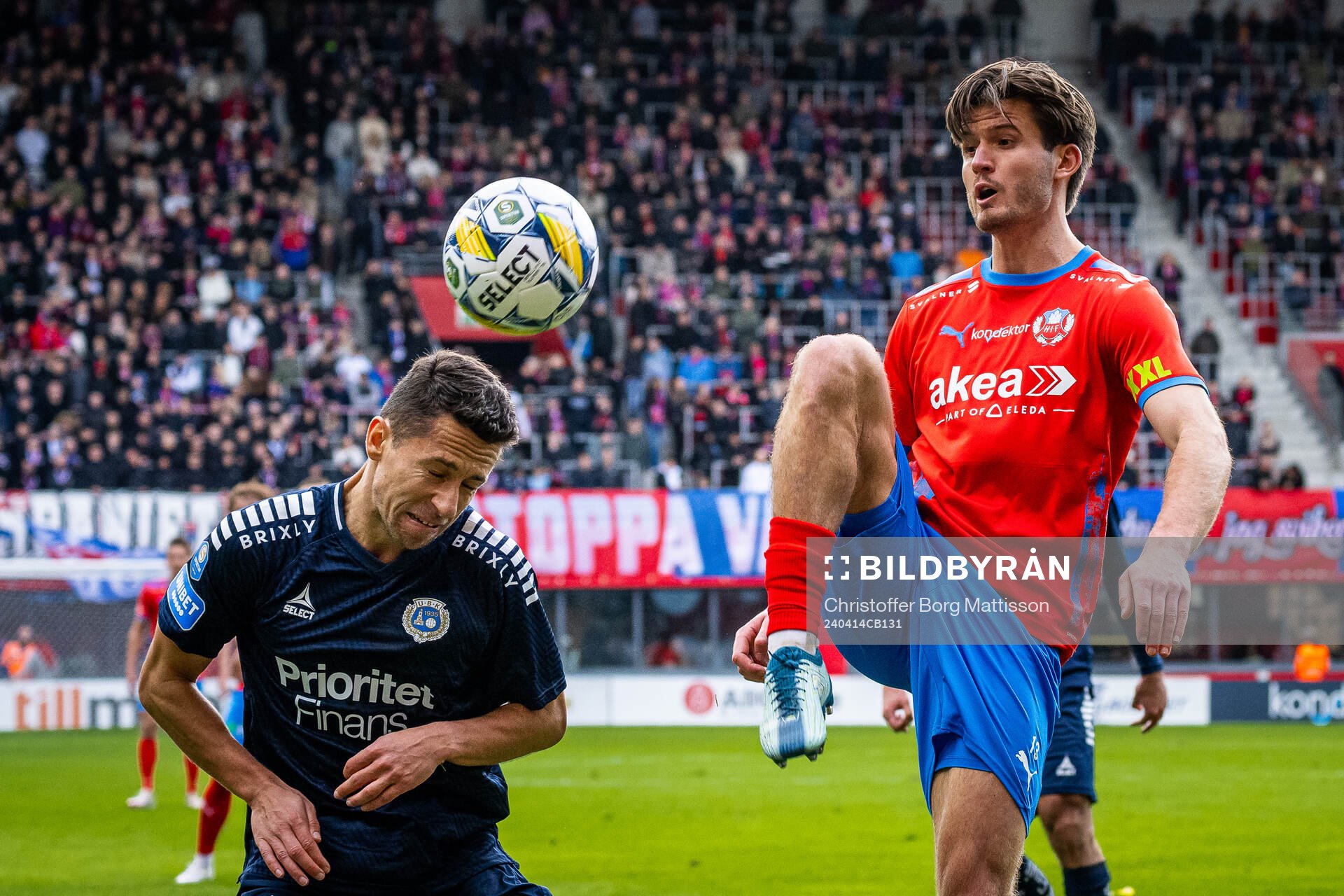 Utsiktens Predrag Randelovic och Helsingborgs Wilhelm Loeper