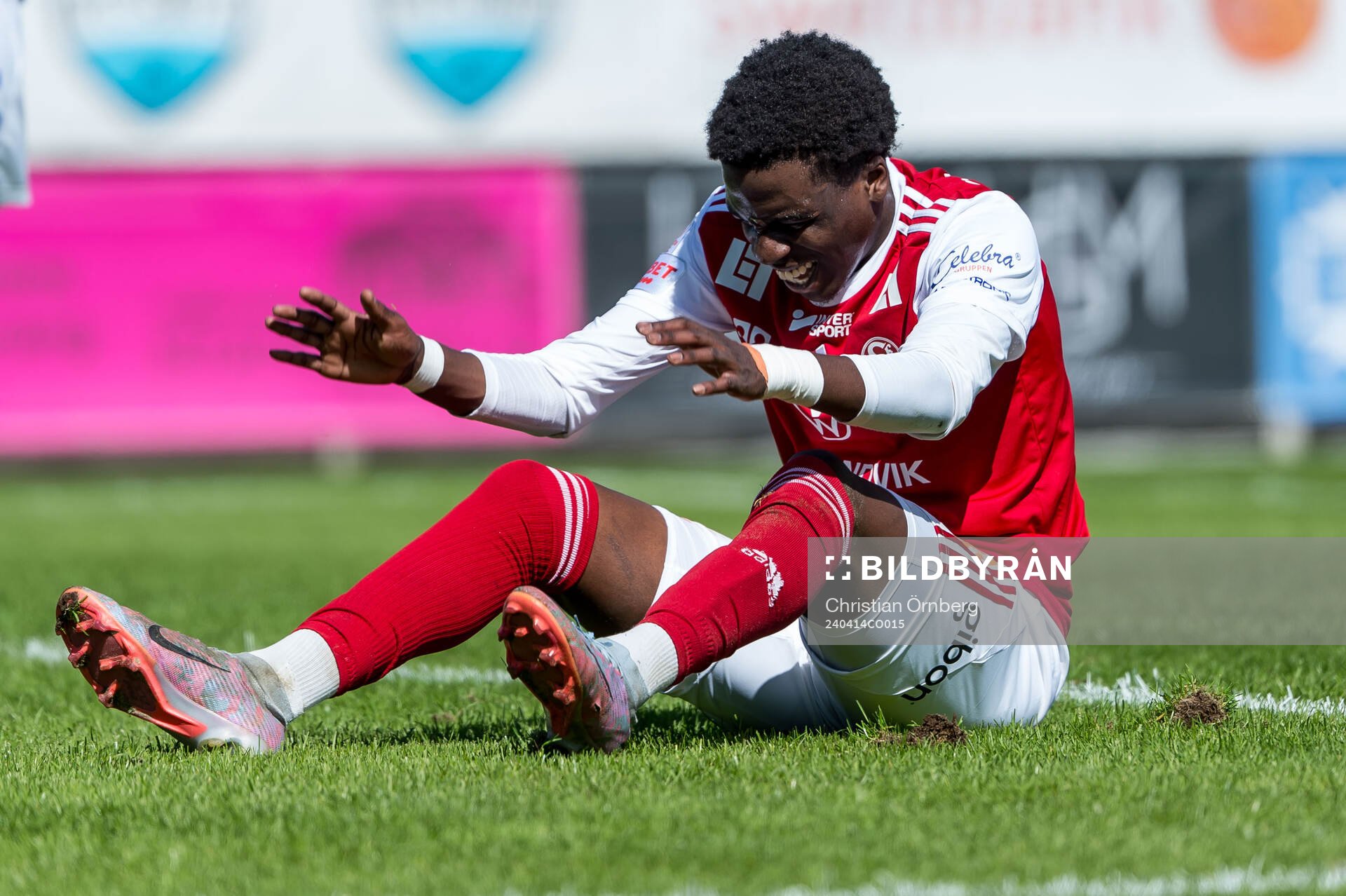Sandvikens IFs Calvin Kabuye deppar