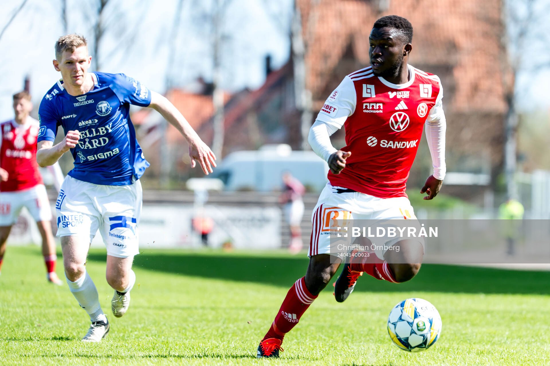 Sandvikens IFs Mohammed Sadat Abubakari och Trelleborgs