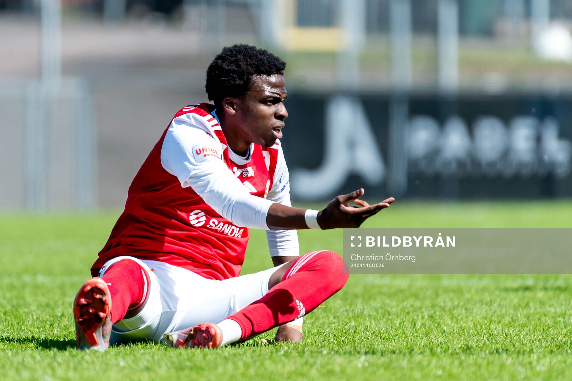 Sandvikens IFs Calvin Kabuye deppar