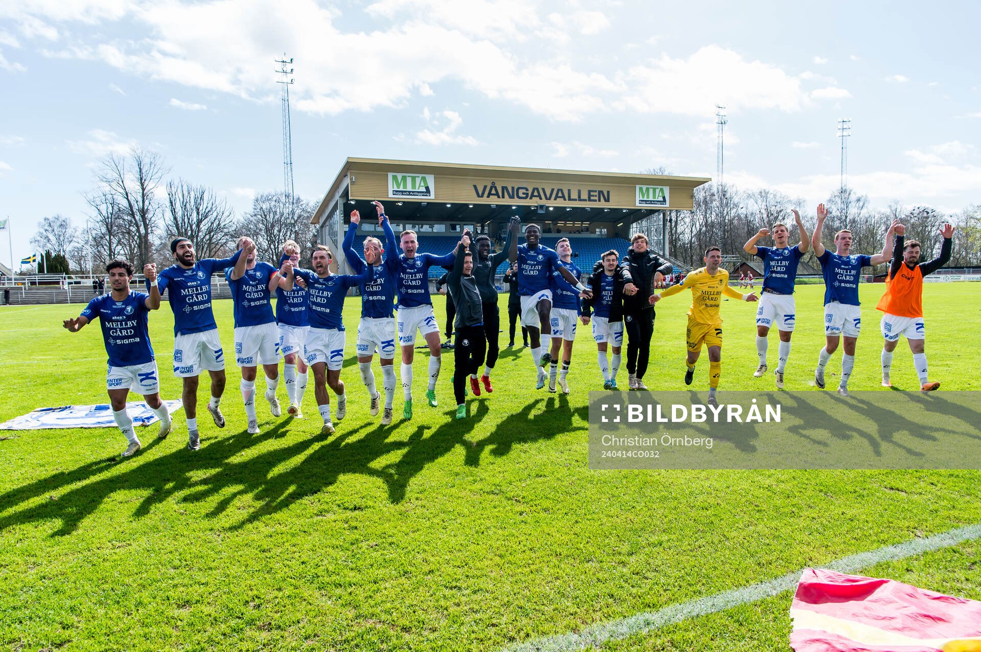 Trelleborgs spelare jublar