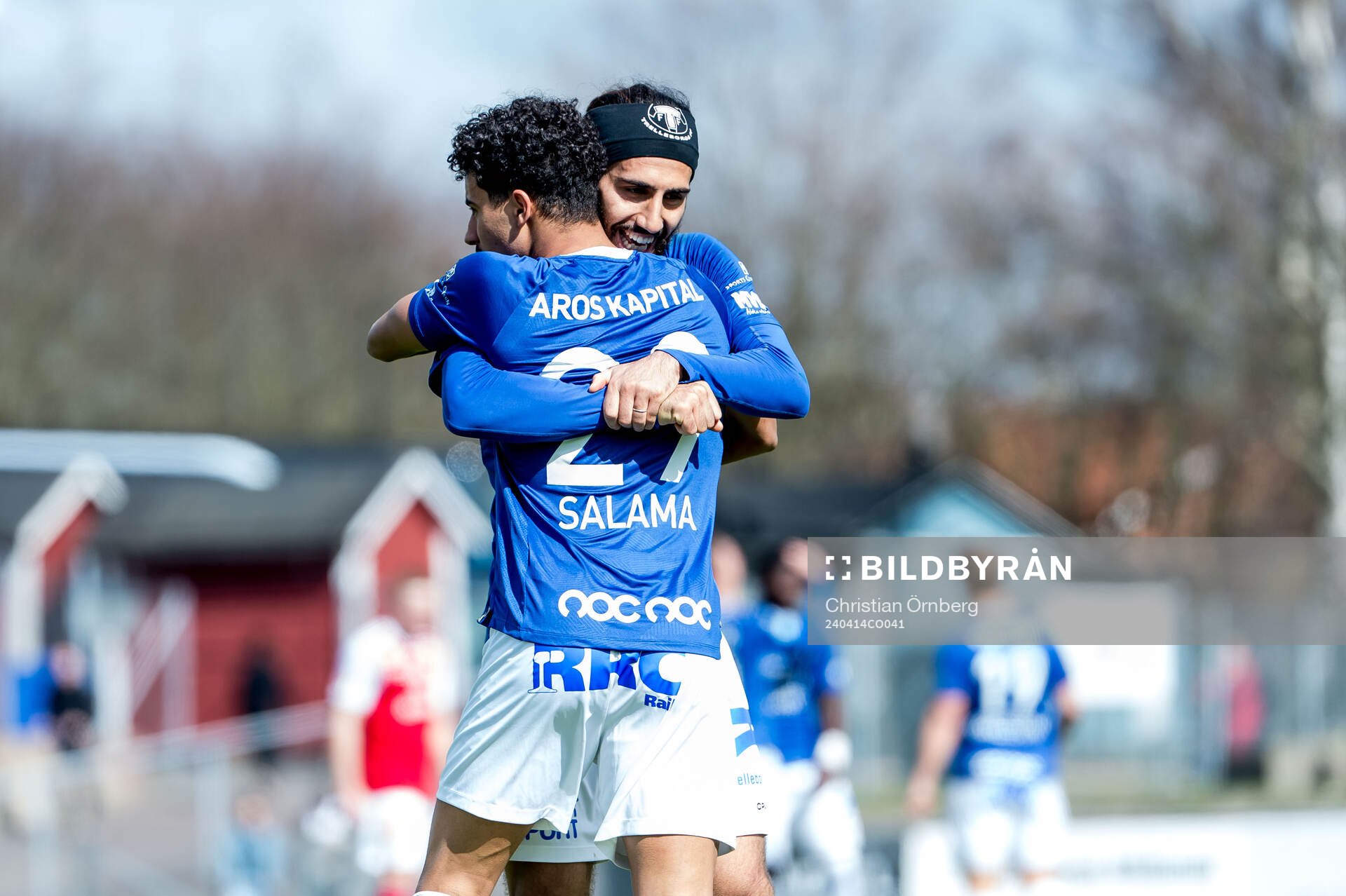 Trelleborgs Othmane Salama och Hady Saleh Karim jublar