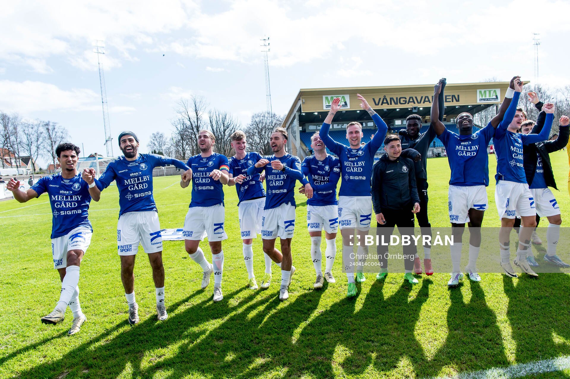 Trelleborgs spelare jublar