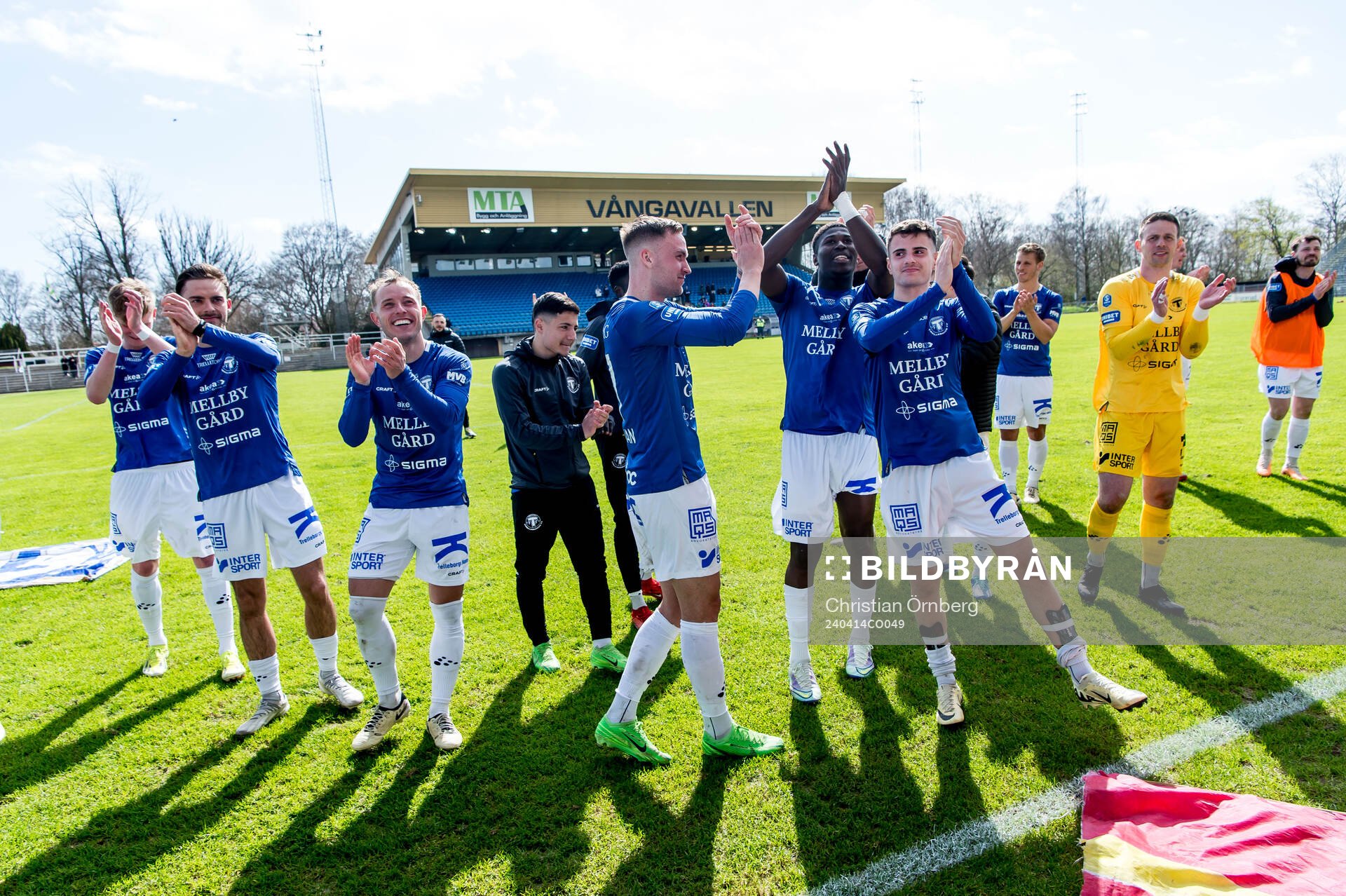Trelleborgs spelare jublar