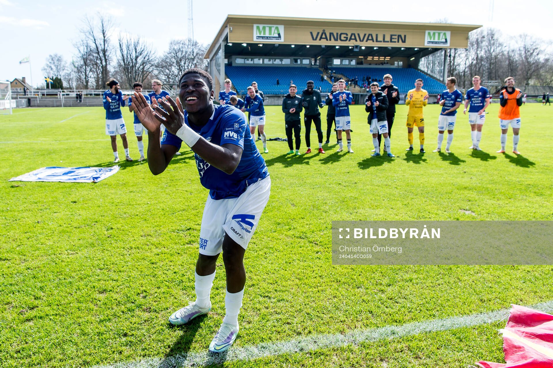Trelleborgs Abel Ogwuche jublar