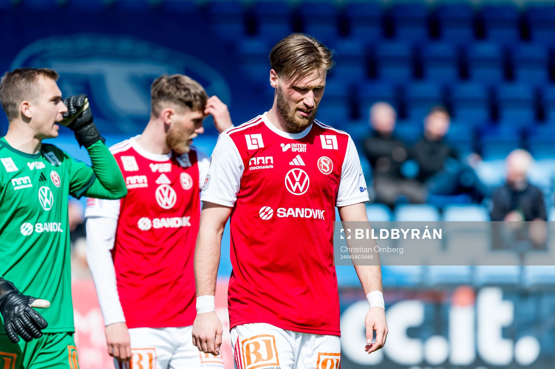 Sandvikens IFs Kasper Harletun deppar
