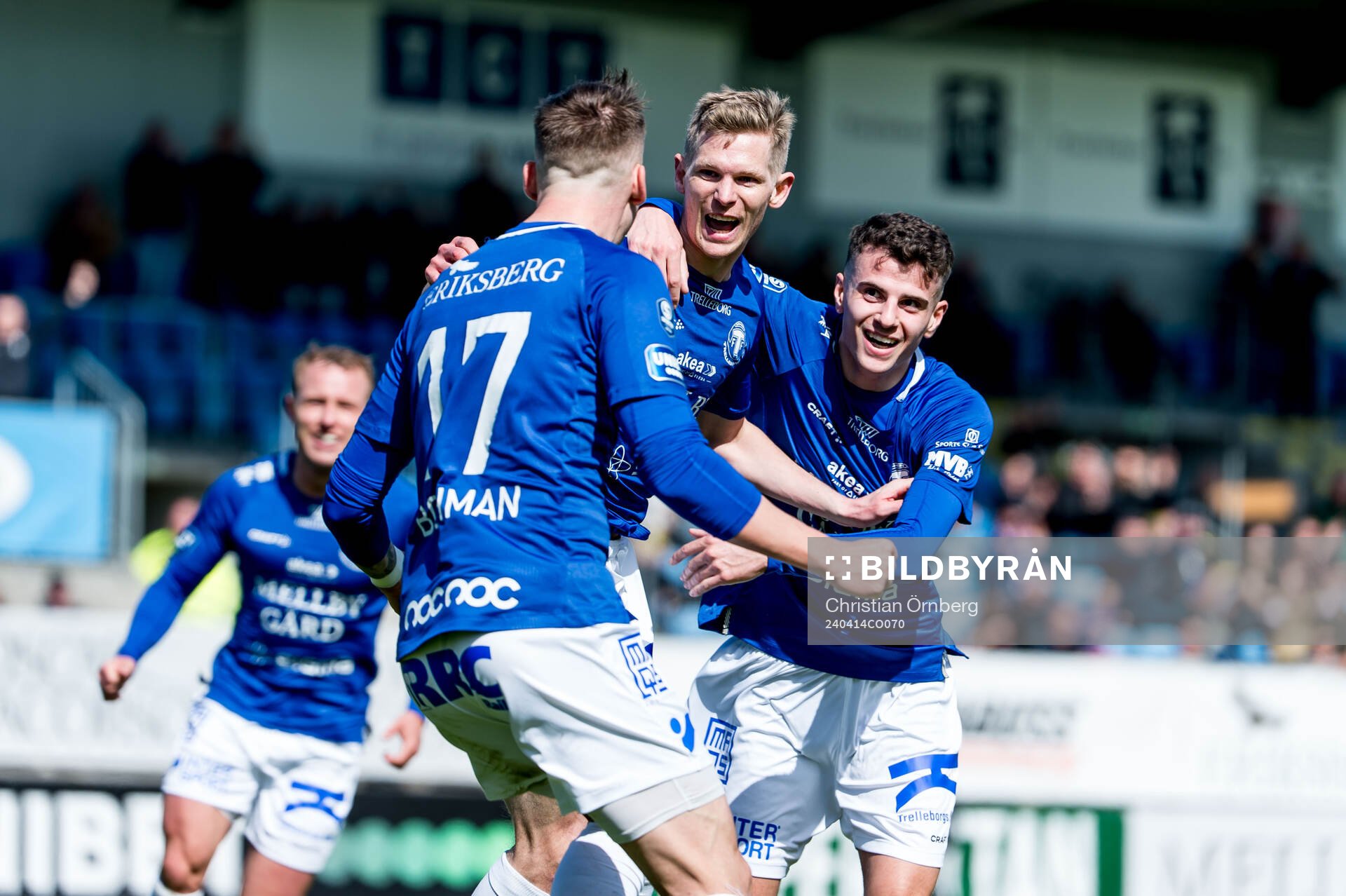 Trelleborgs Fritiof Björkén jublar