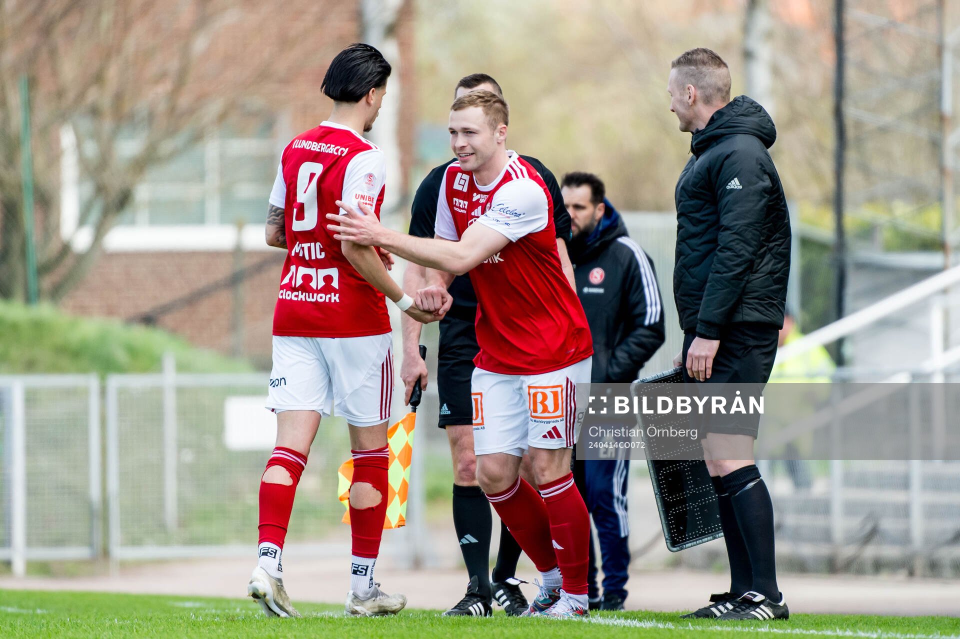 Sandvikens IFs Alexandar Mutic och James Joseph Kirby Gör