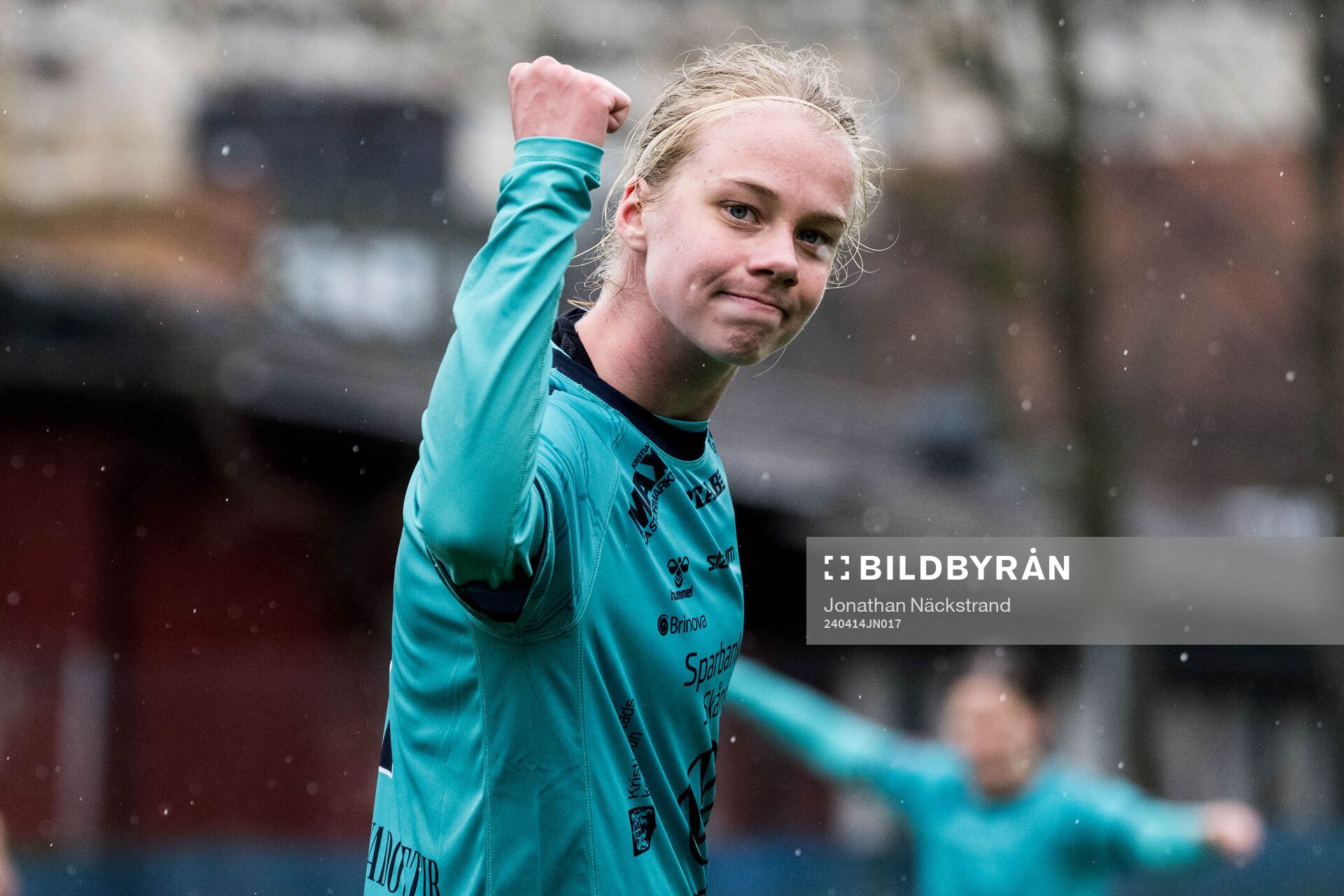 Kristianstads Katla Tryggvadottir jublar