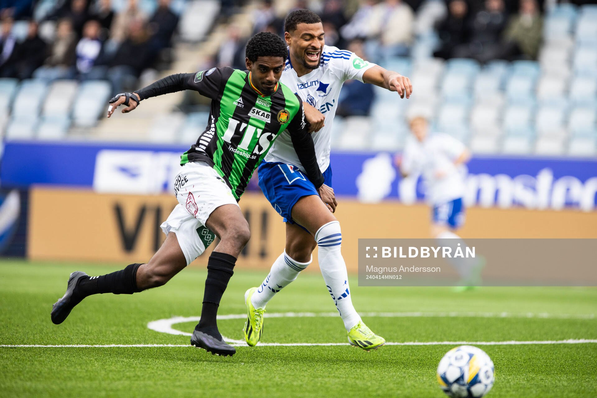 GAISs Harun Ibrahim och IFK Norrköpings Joseph Ceesay