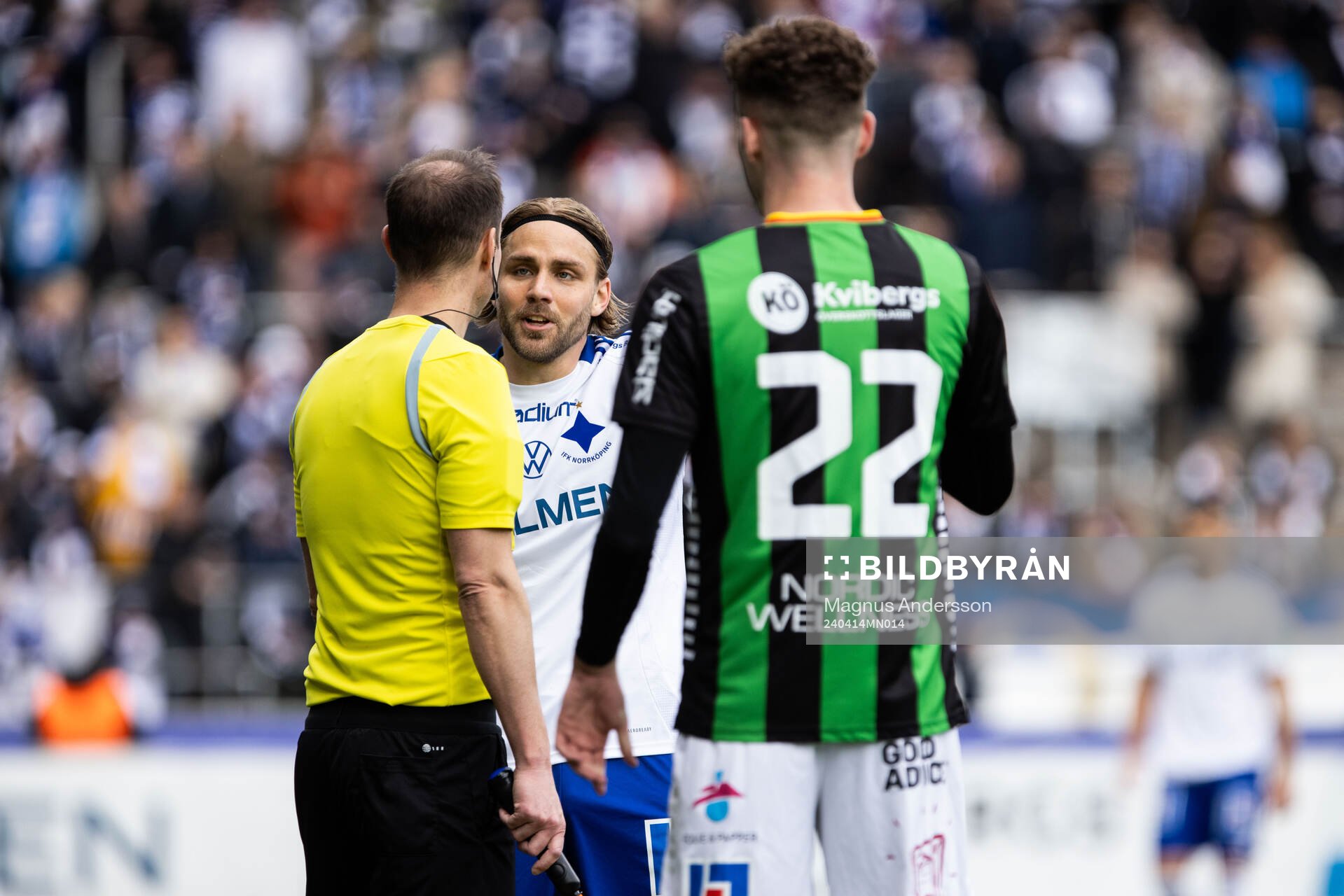 IFK Norrköpings Christoffer Nyman reagerar