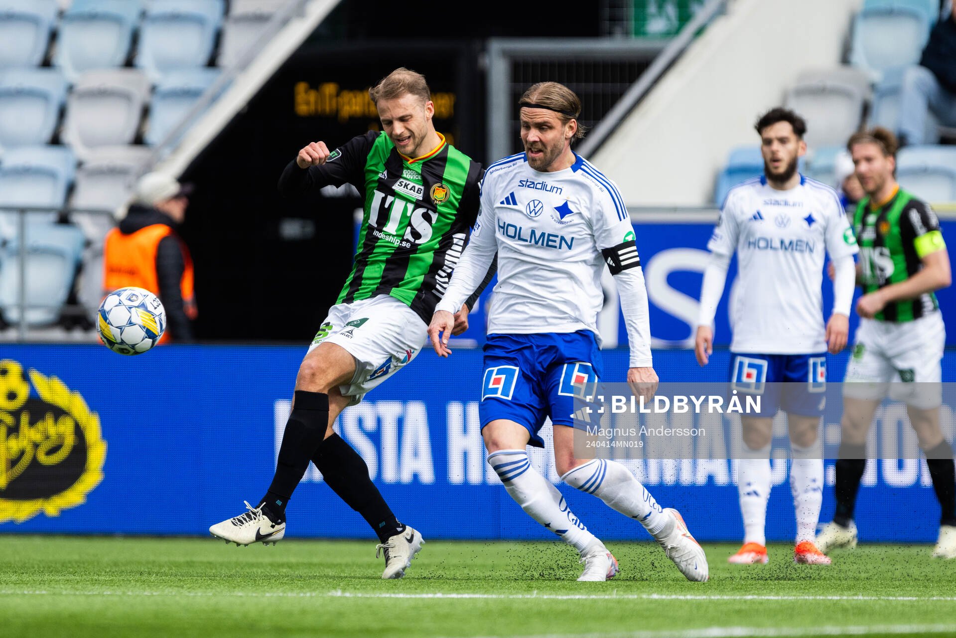 GAIS Joackim Åberg och IFK Norrköpings Christoffer Nyman