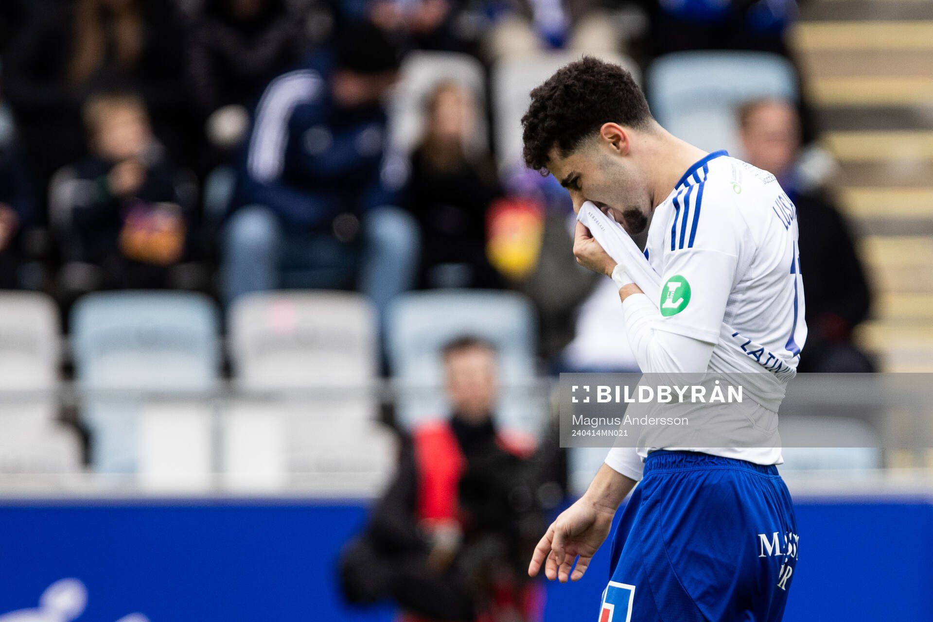 IFK Norrköpings Ismet Lushaku deppar