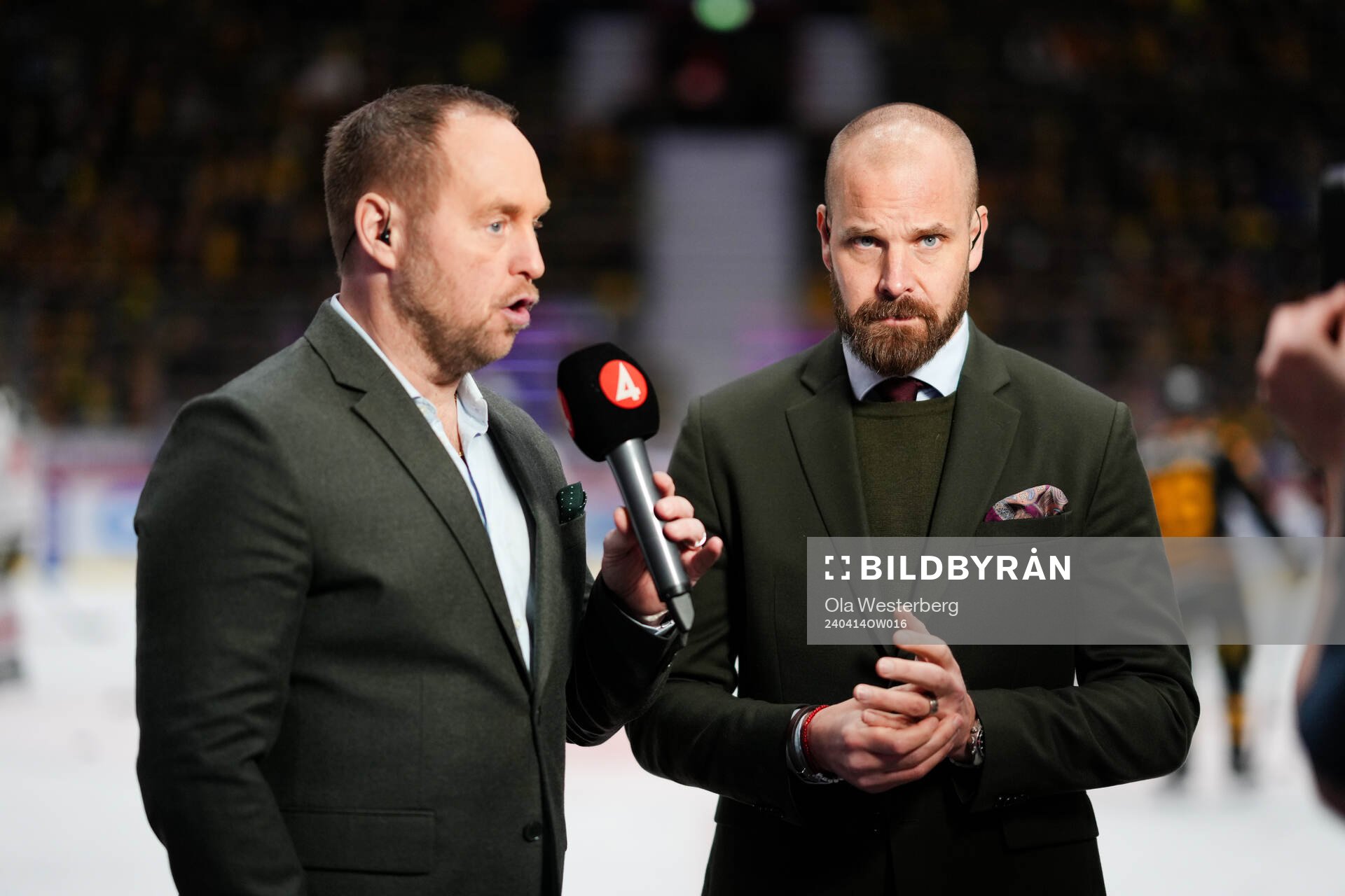Tv4’s Johan Edlund och Sanny Lindström