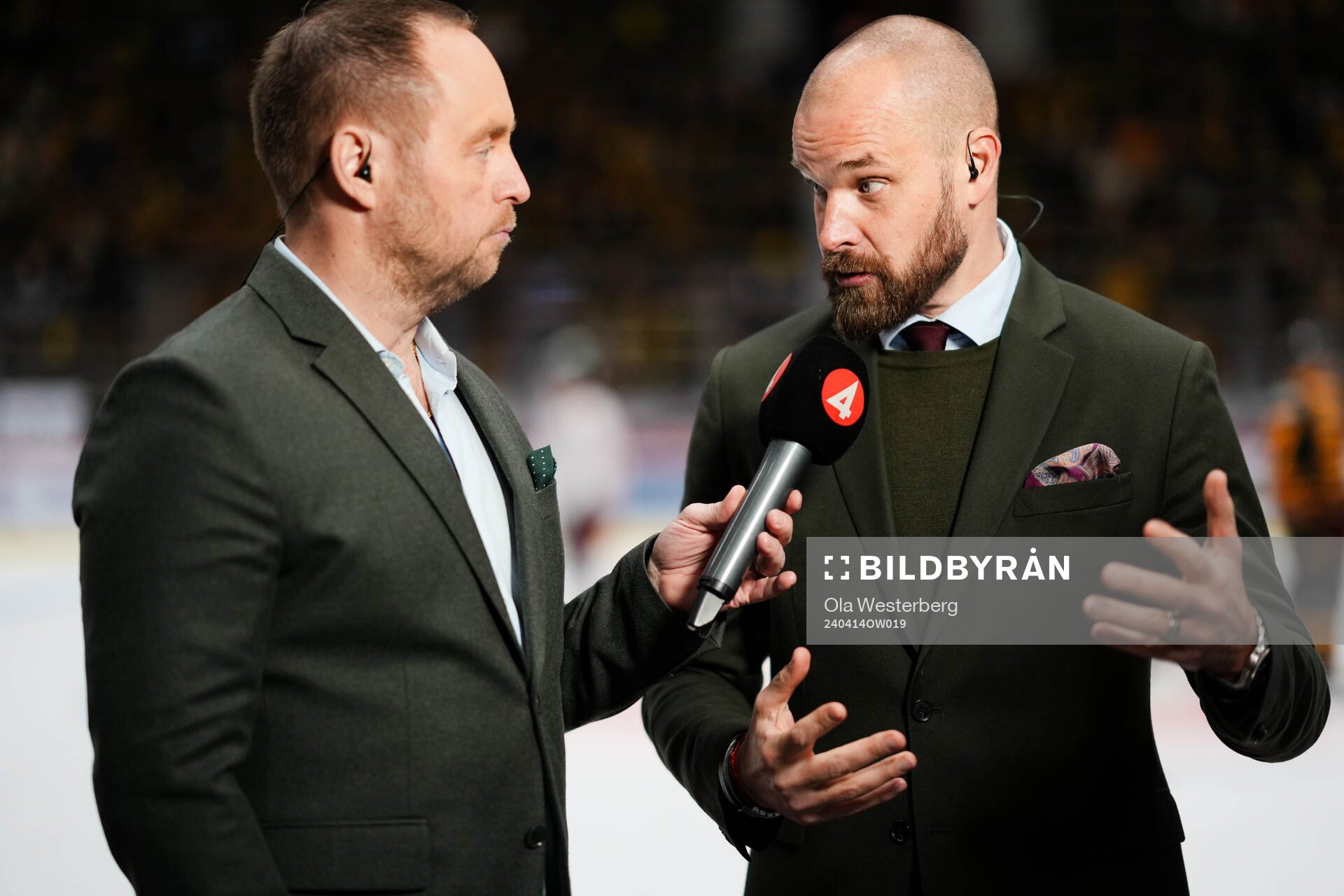 Tv4’s Johan Edlund och Sanny Lindström