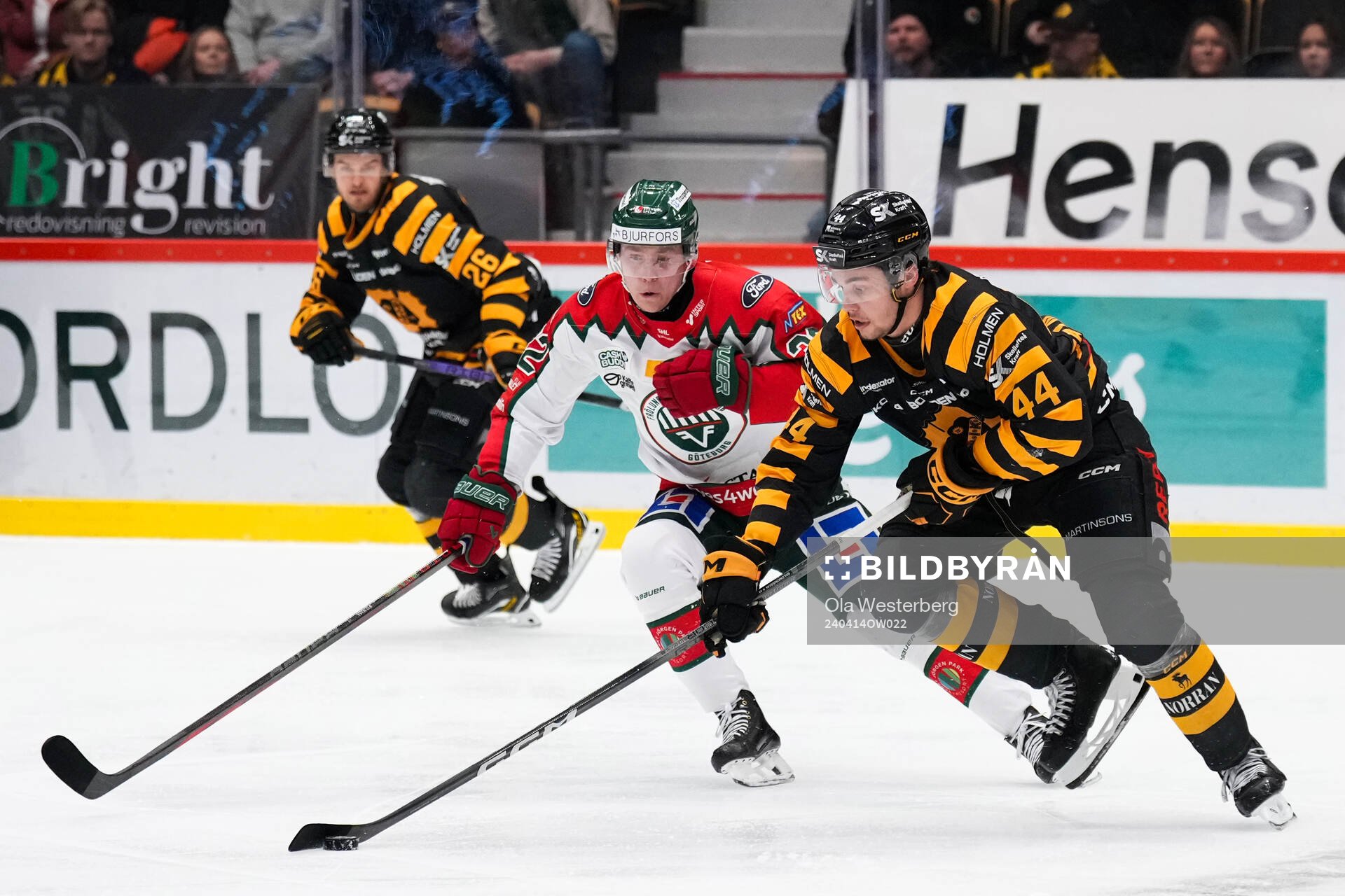 Frölundas Noah Hasa och Skellefteås Elias Salomonsson