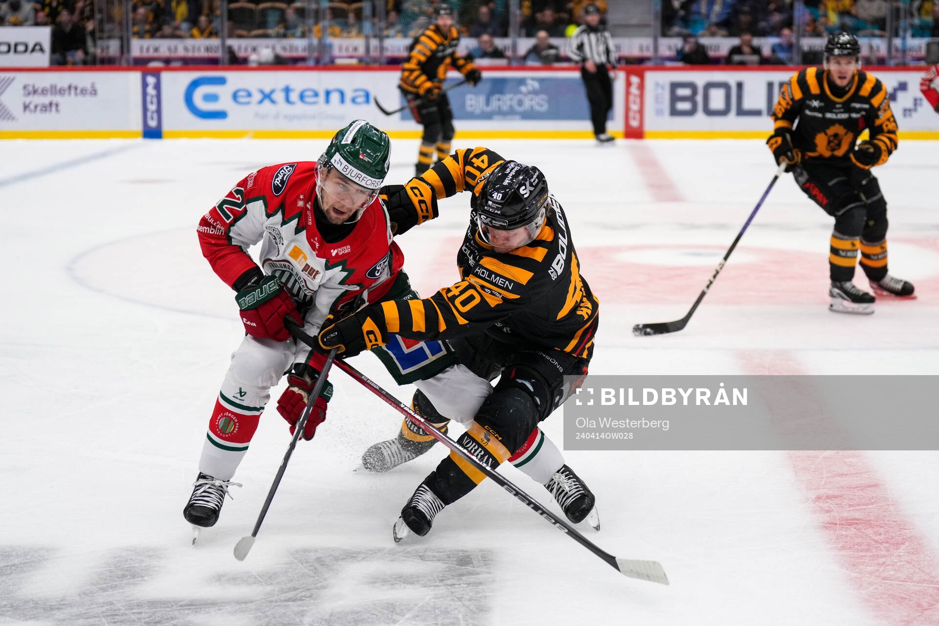 Frölundas Linus Nässen och Skellefteås Filip Sandberg