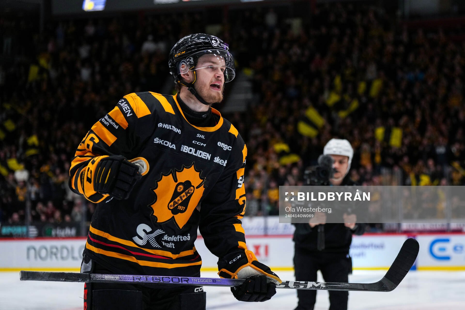 Skellefteås Simon Robertsson jublar