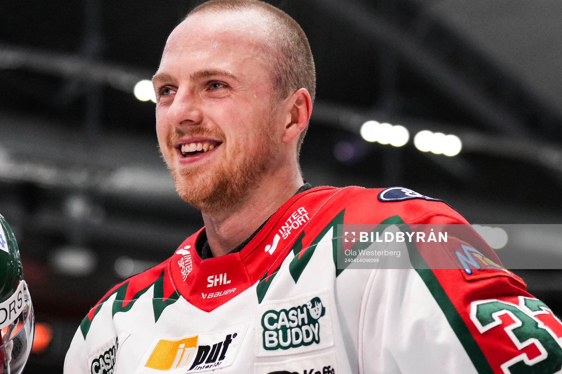 Frölundas Linus Högberg jublar