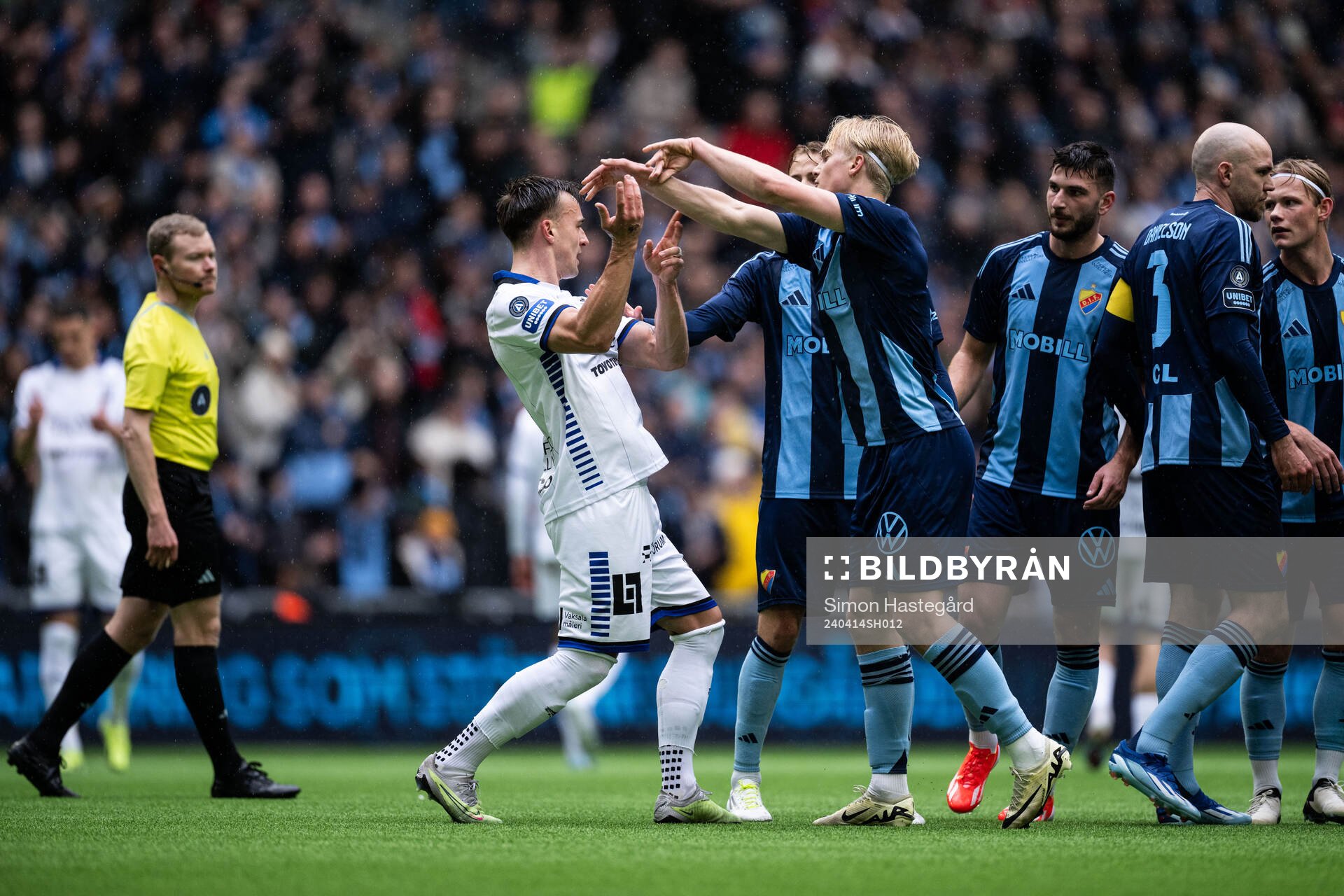 Sirius Henrik Castegren mot Djurgårdens Lucas Bergvall