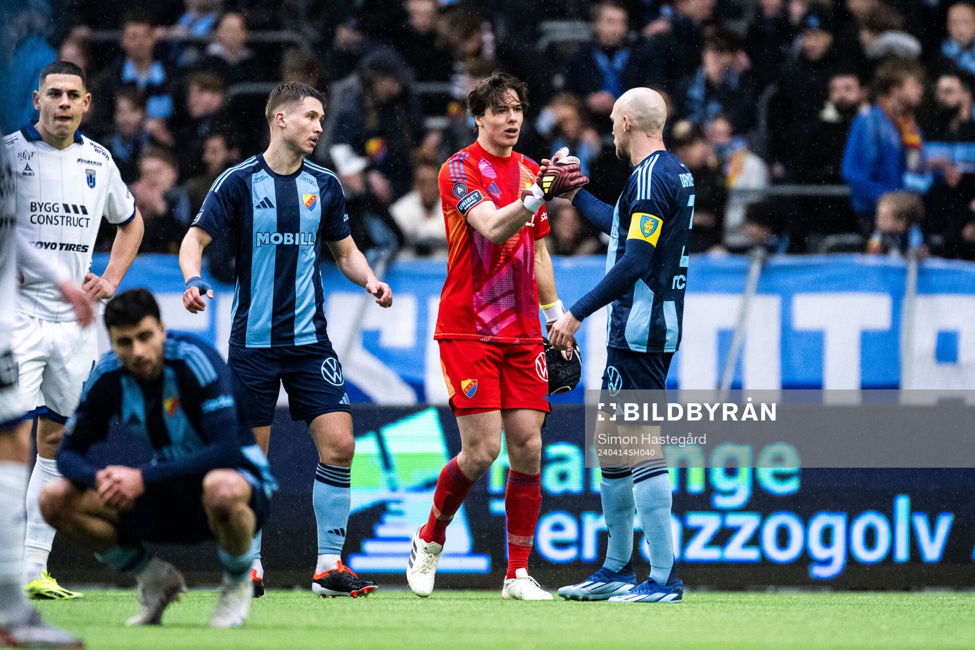 Djurgårdens målvakt Jacob Widell Zetterström och Marcus