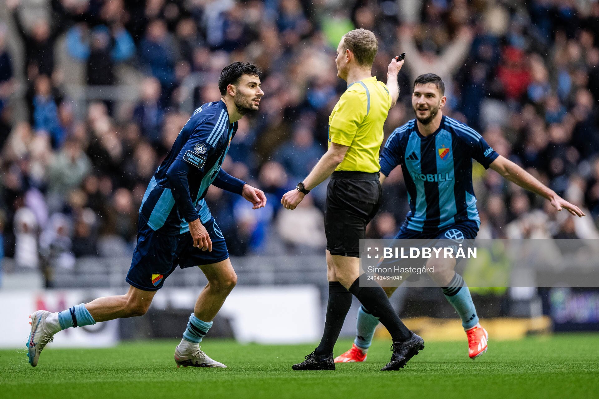 Djurgårdens Deniz Hummet  jublar