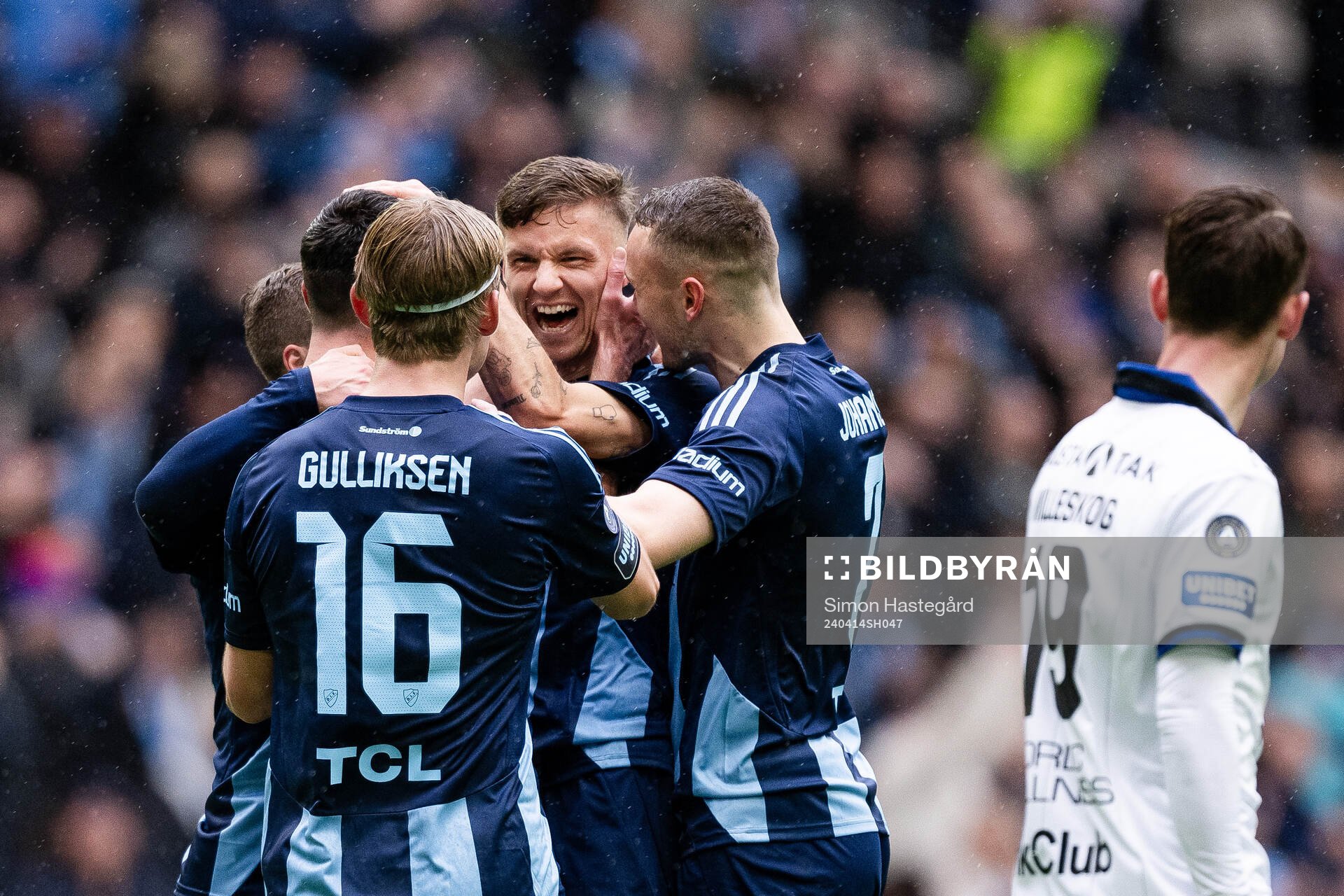 Djurgårdens Samuel Leach Holm jublar