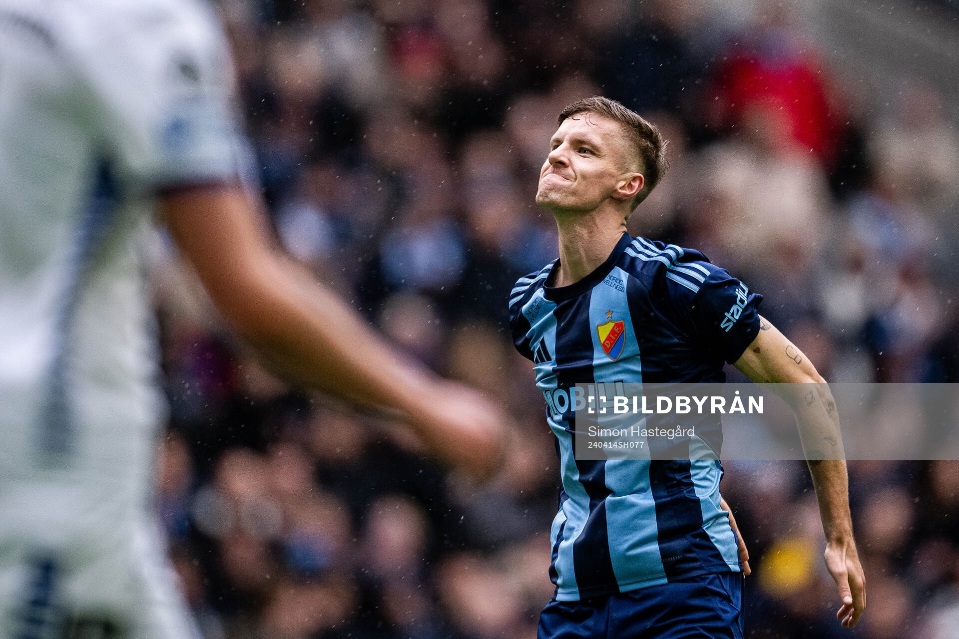 Djurgårdens Samuel Leach Holm jublar