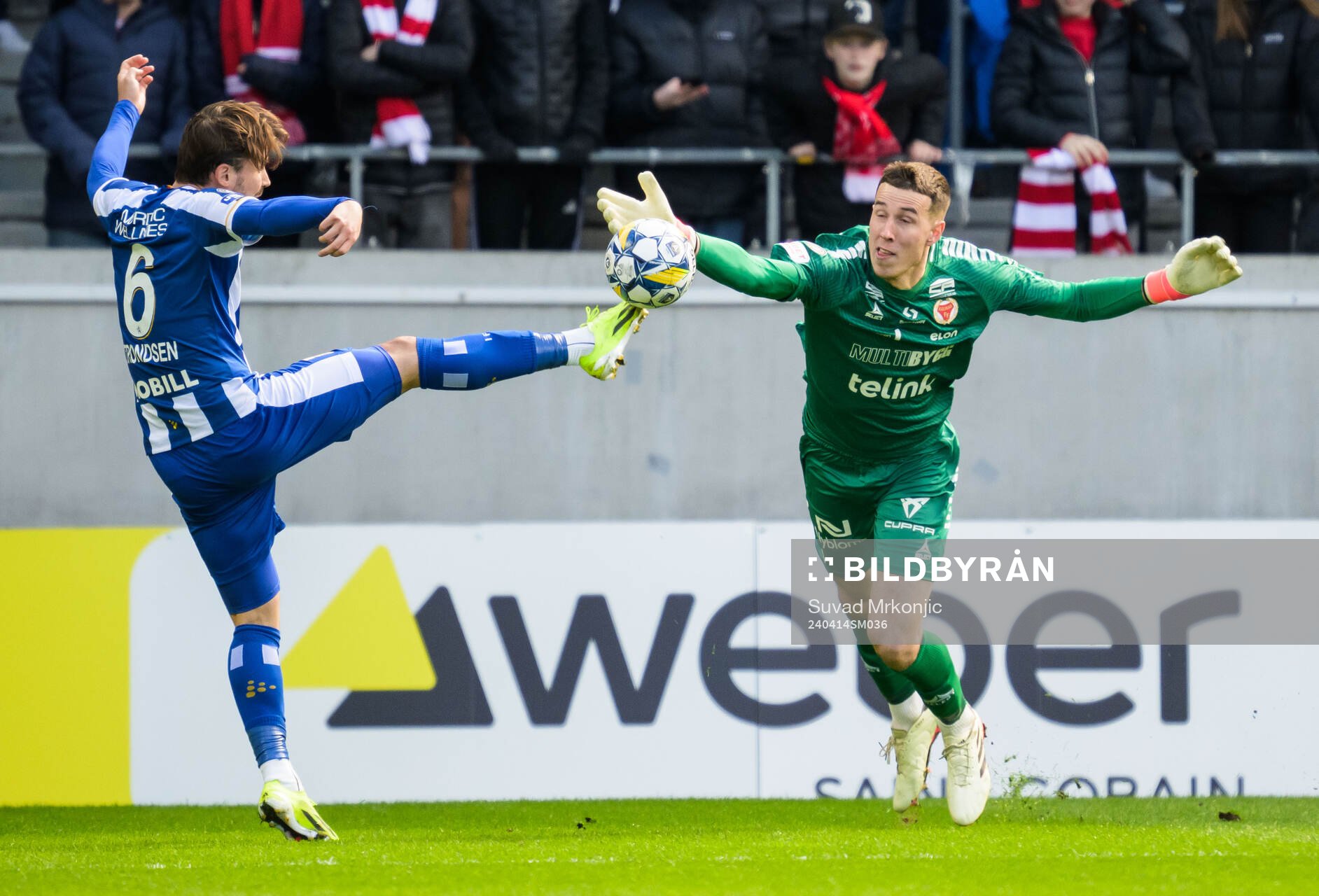 IFK Göteborgs Anders Trondsen och Kalmars målvakt Samuel