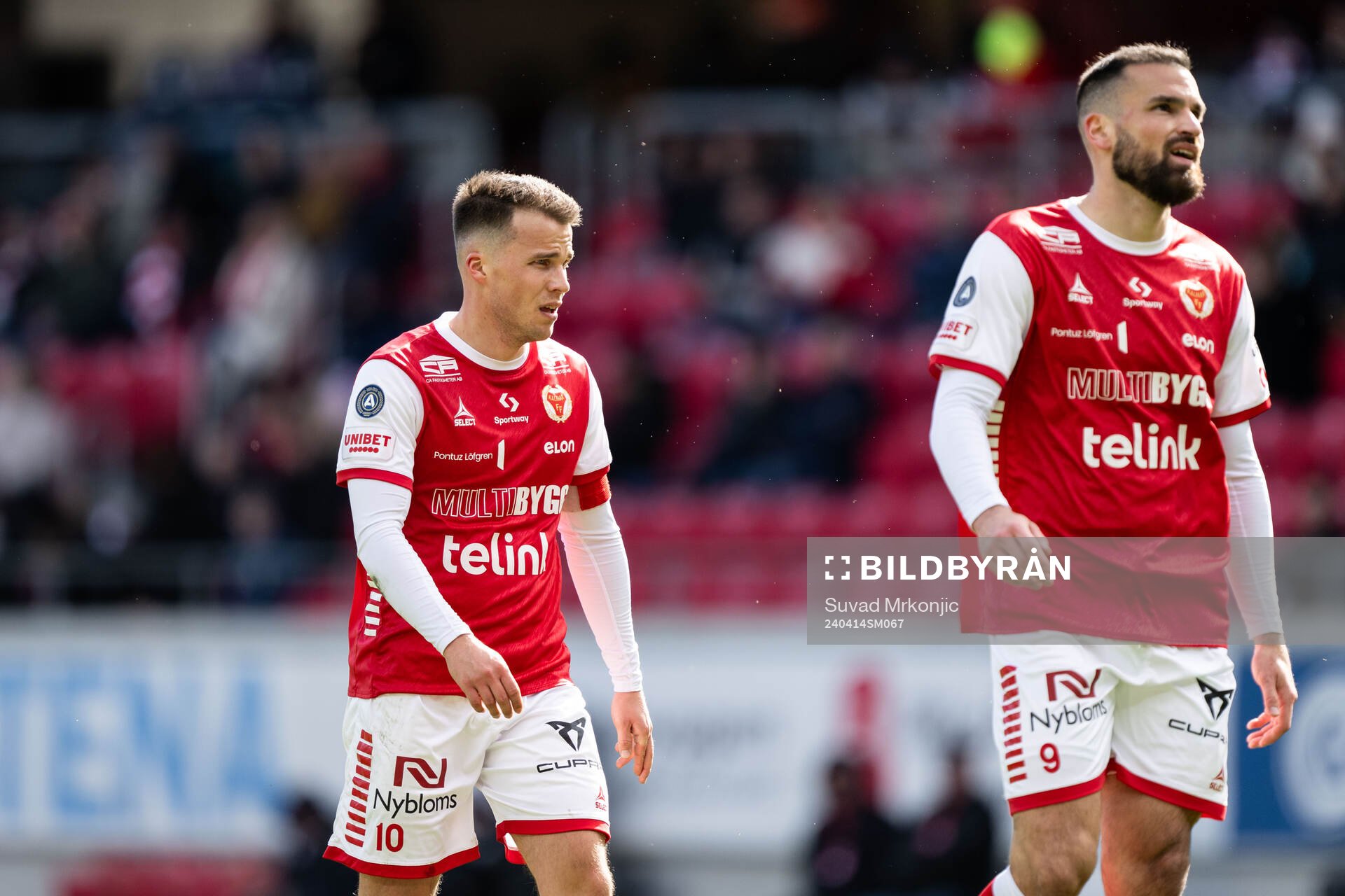 Kalmars Simon Skrabb och Dino Islamovic deppar
