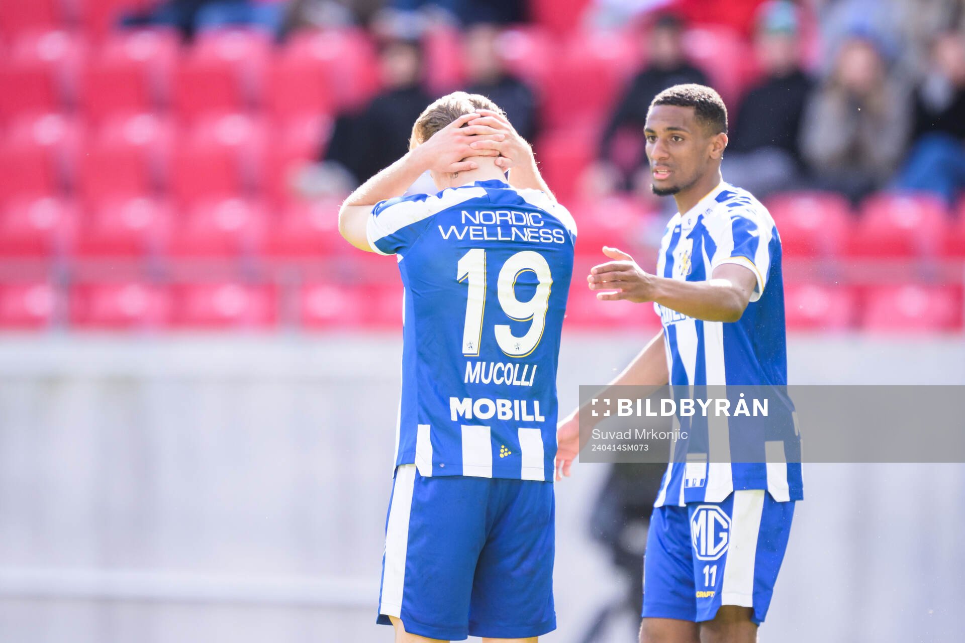 IFK Göteborgs Arbnor Mucolli och Paulos Abraham deppar