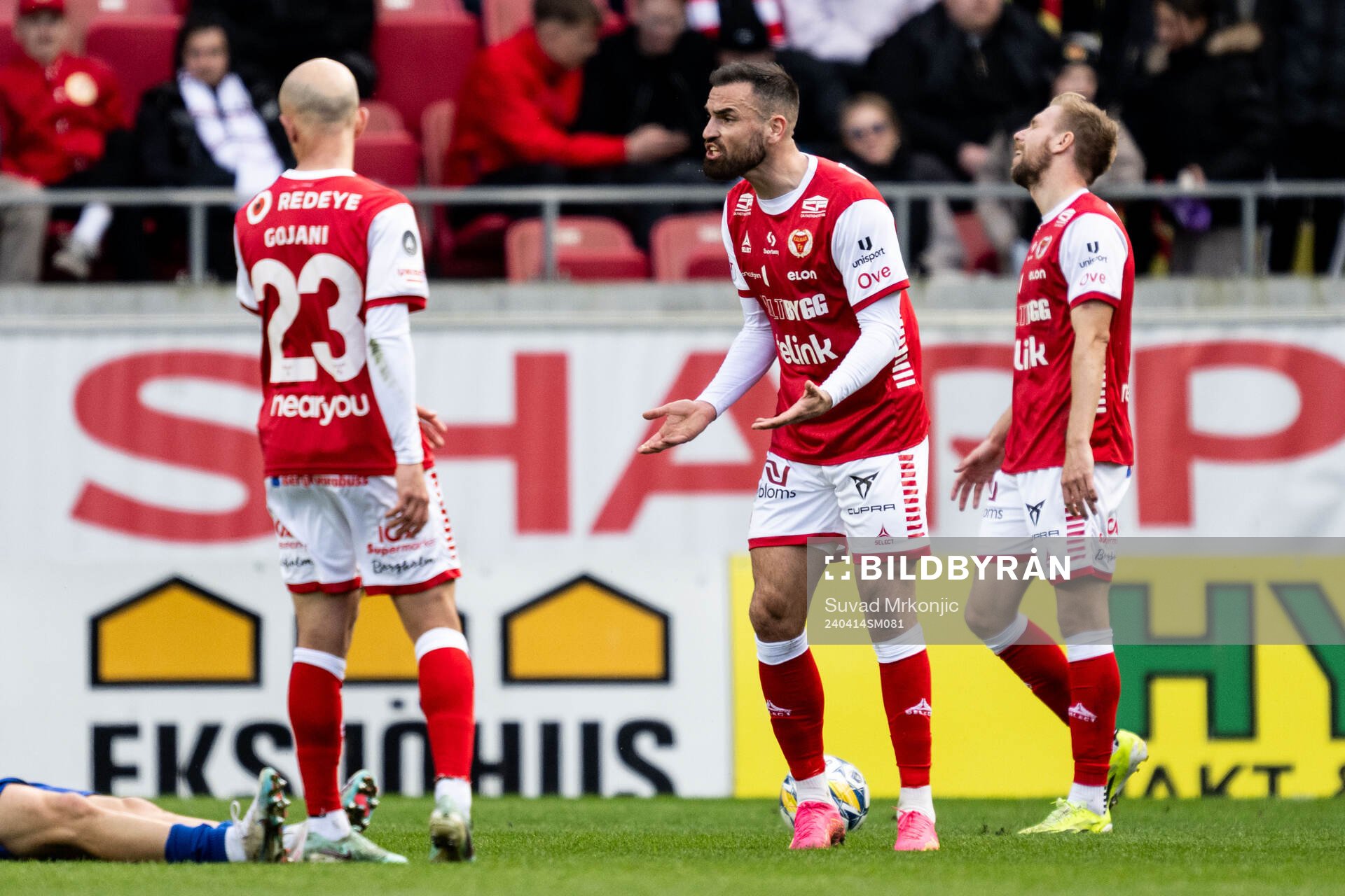 Kalmars Robert Gojani, Dino Islamovic och Jonathan Ring