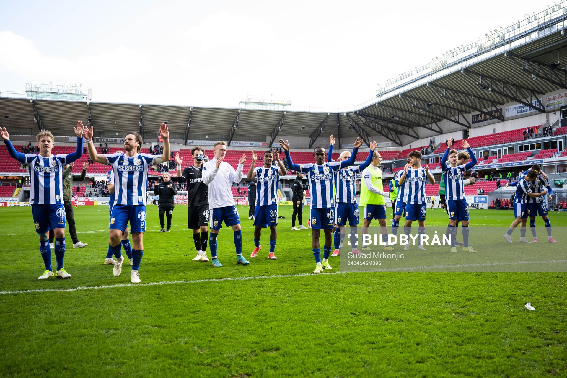 Göteborg spelare jublar