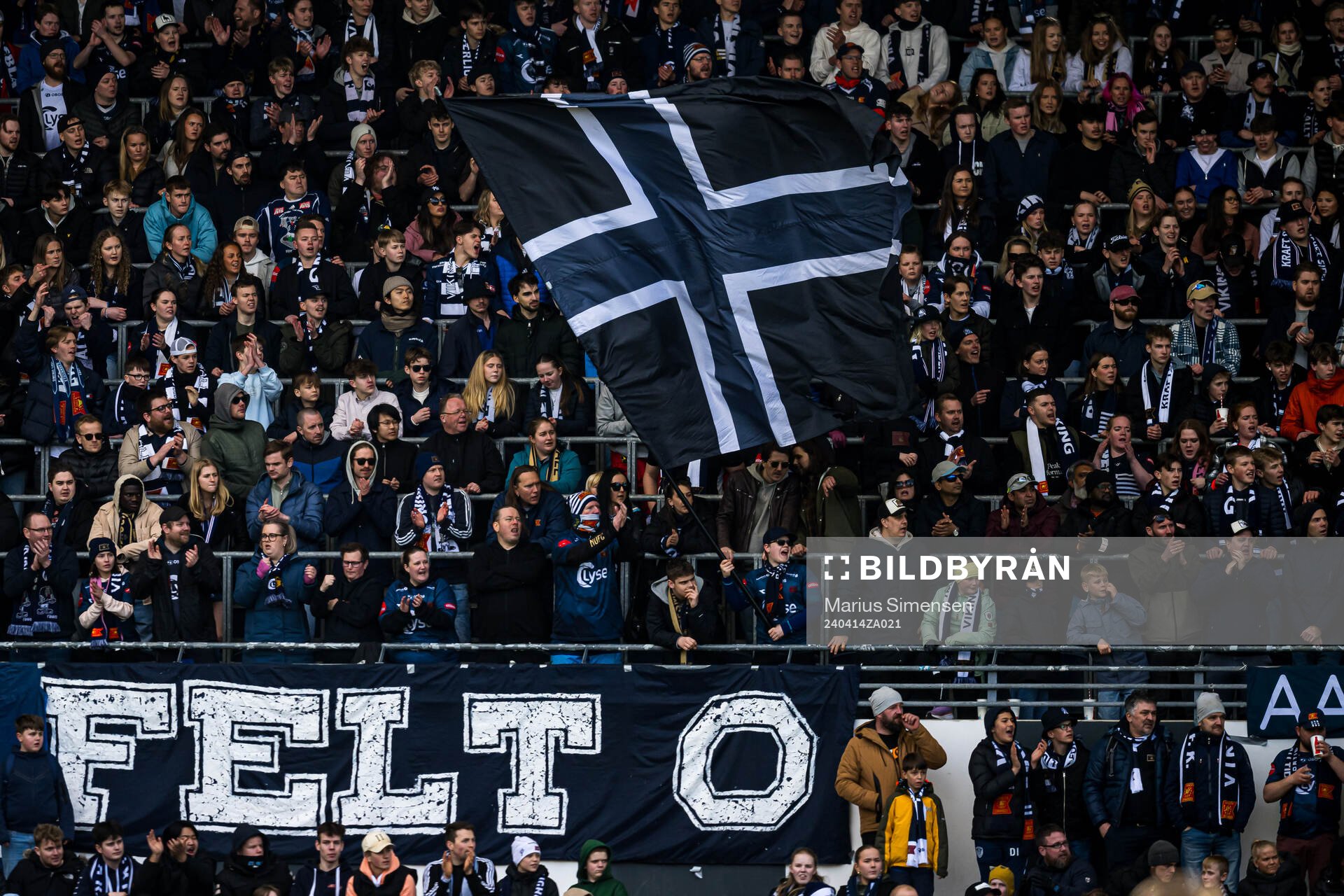 Spectators in the stands